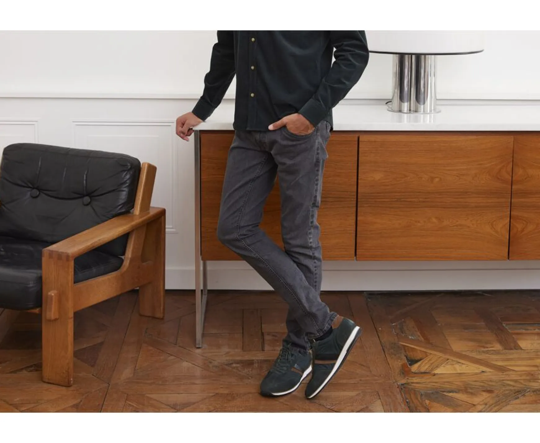 Bexley Jeans | Anthracite Men'S Slim Fit Jeans Ridley Grey Anthracite