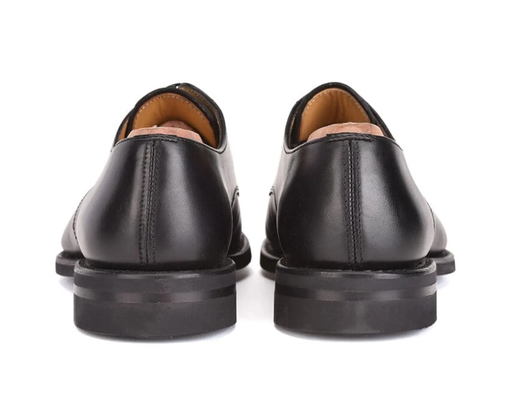 Bexley Derby Shoes | Black Derby Shoes - Rubber Outsole Mayfair Classic Gomme City Blackblack With Black Waistband