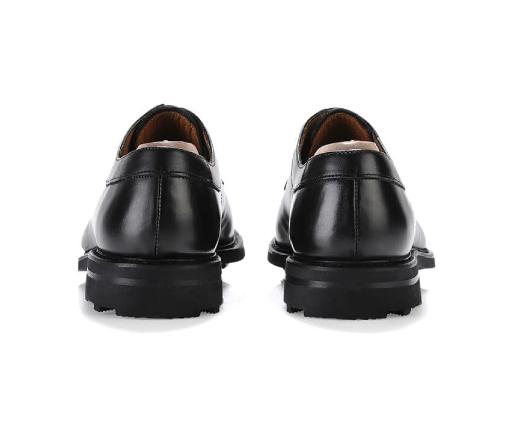 Bexley Comfort Shoes | Black Derby Shoes - Rubber Outsole Kent Gomme Country Blackblack With Black Waistband