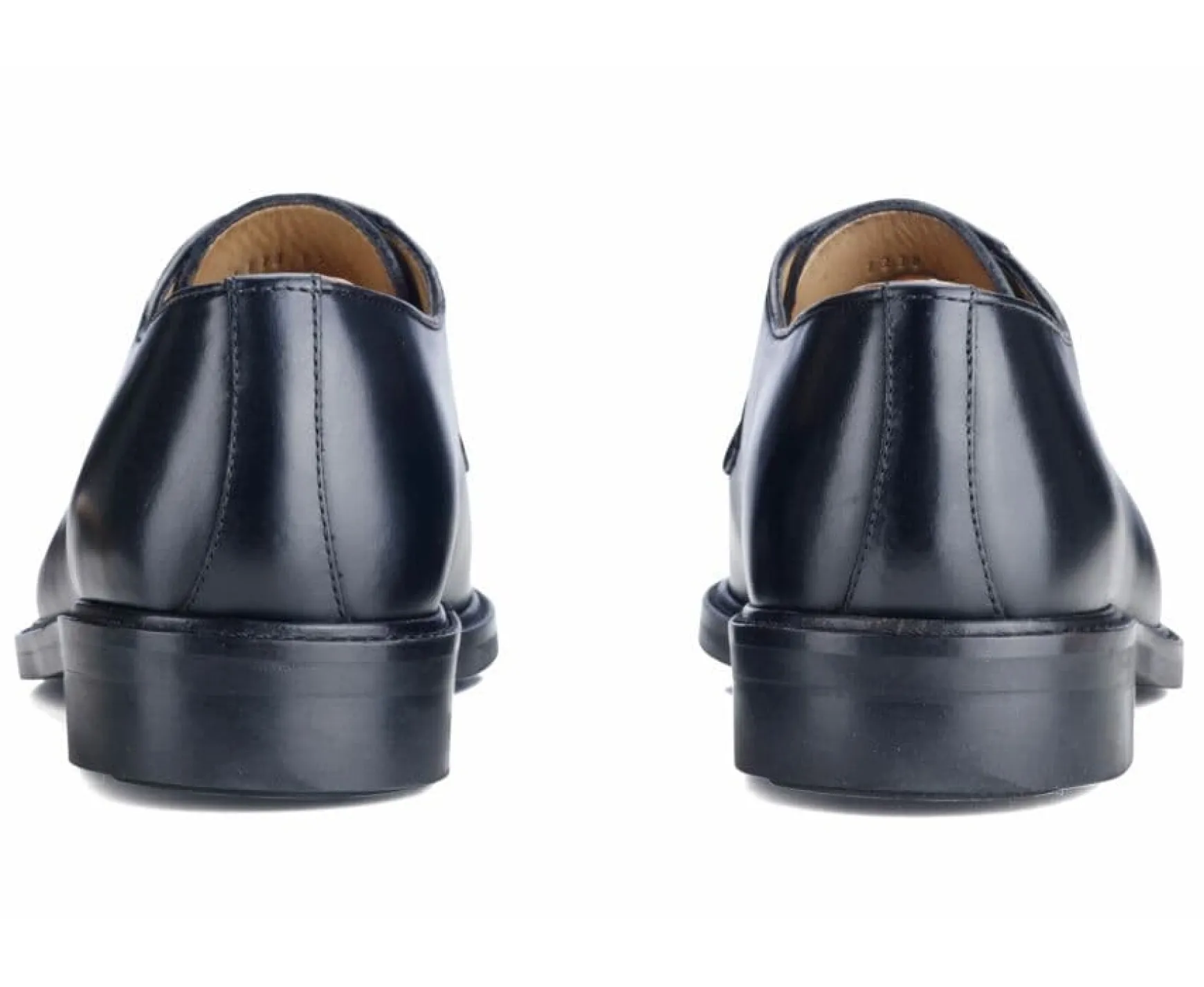 Bexley Derby Shoes | Black Derby Shoes - Rubber Outsole Monterey Gomme City Blackblack With Black Waistband