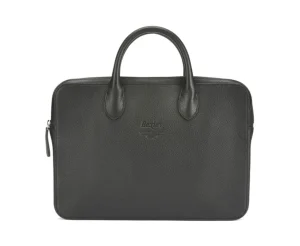 Bexley | Black Grained Men'S Leather Briefcase Black Grained Leather