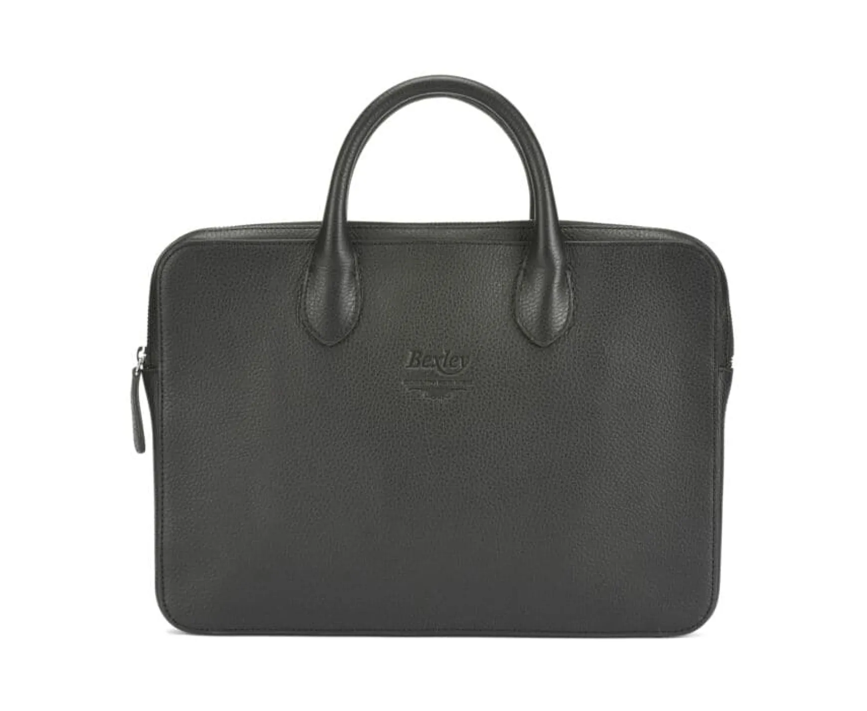 Bexley | Black Grained Men'S Leather Briefcase Black Grained Leather