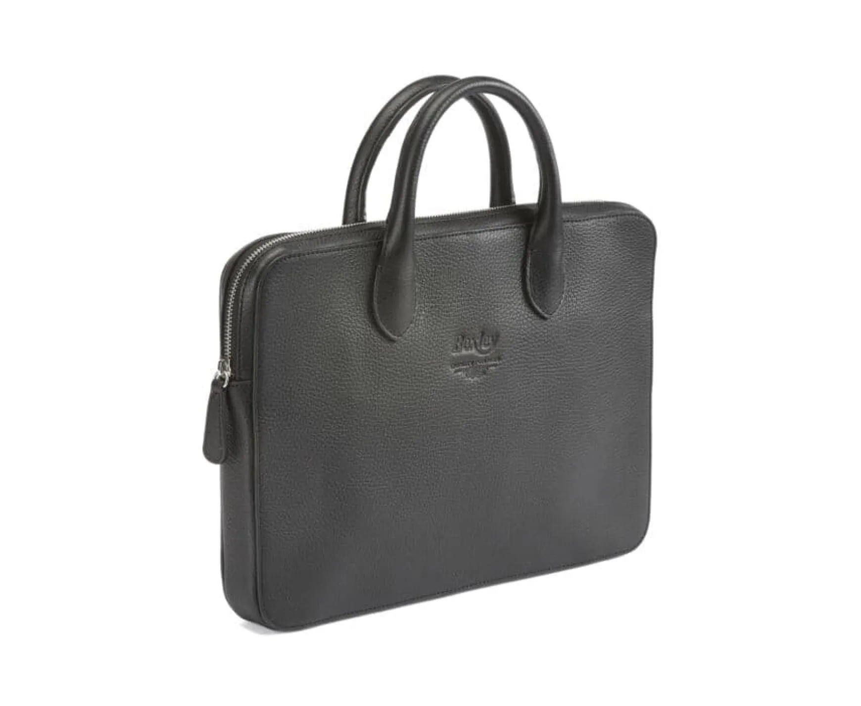 Bexley | Black Grained Men'S Leather Briefcase Black Grained Leather
