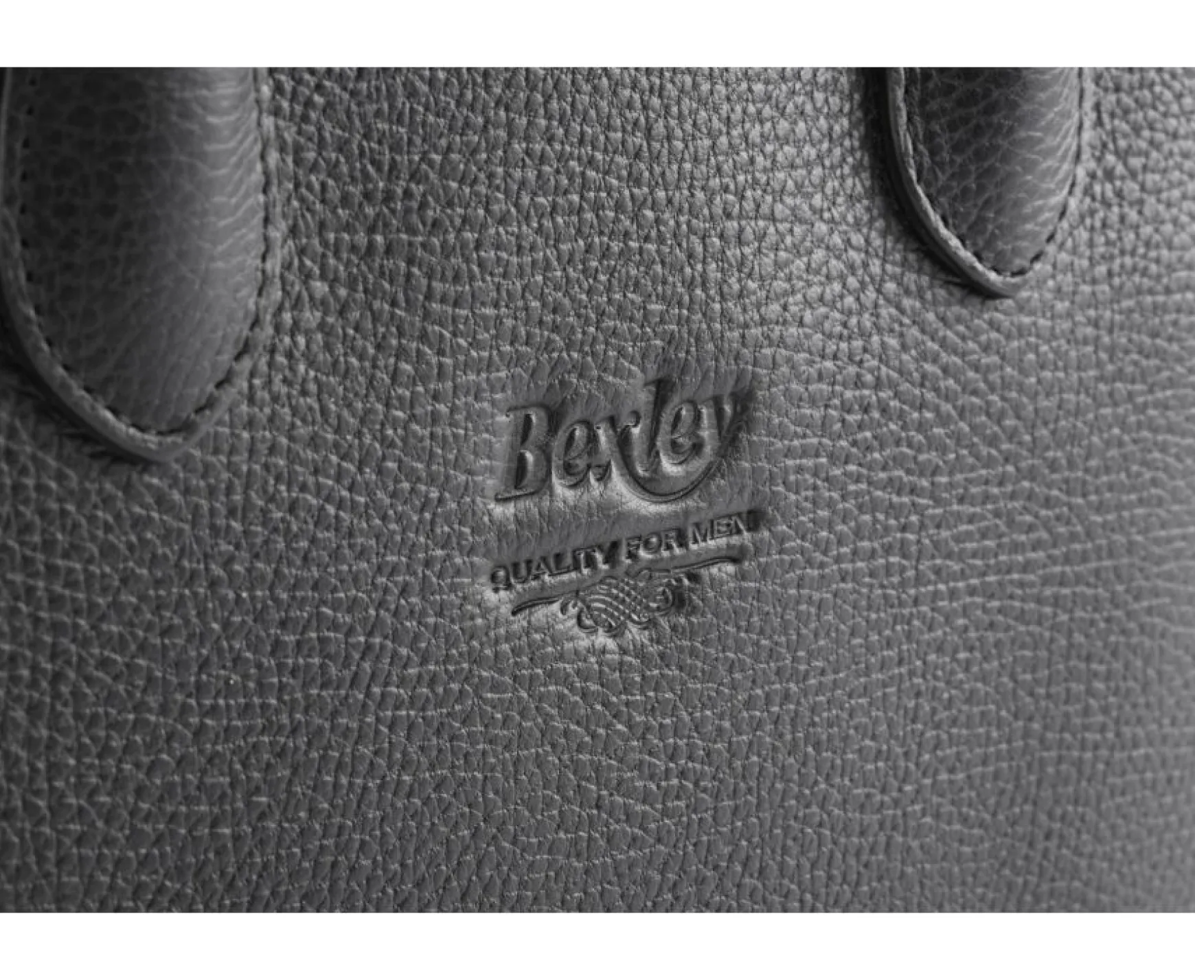 Bexley | Black Grained Men'S Leather Briefcase Black Grained Leather