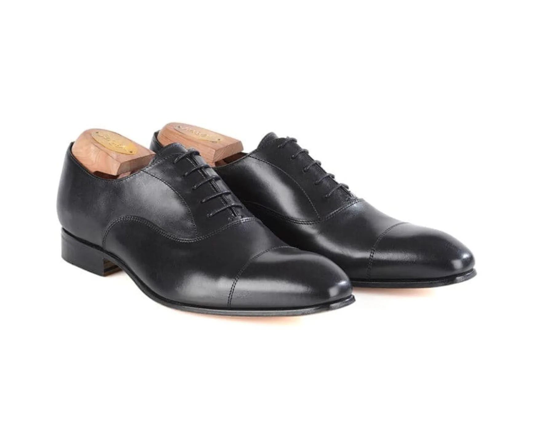 Bexley Oxford Shoes | Black Ii Leather Men'S Oxford Shoes - Leather Outsole - Brisbury | Noir Ii
