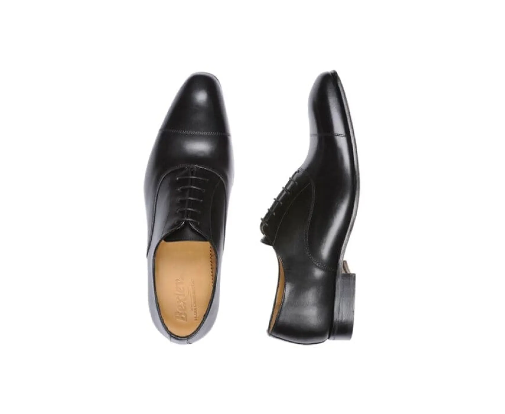 Bexley Oxford Shoes | Black Ii Leather Men'S Oxford Shoes - Leather Outsole - Brisbury | Noir Ii