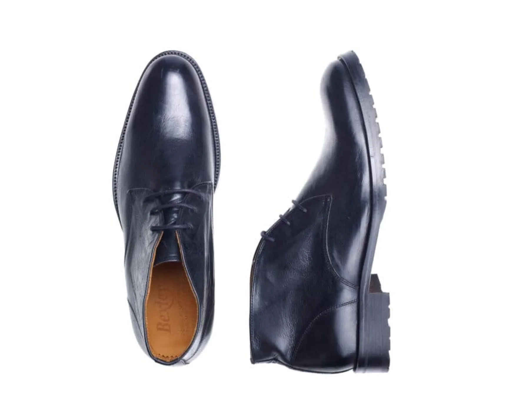 Bexley Comfort Shoes | Black Leather Desert Boots Warwick Gomme Blackblack With Black Waistband