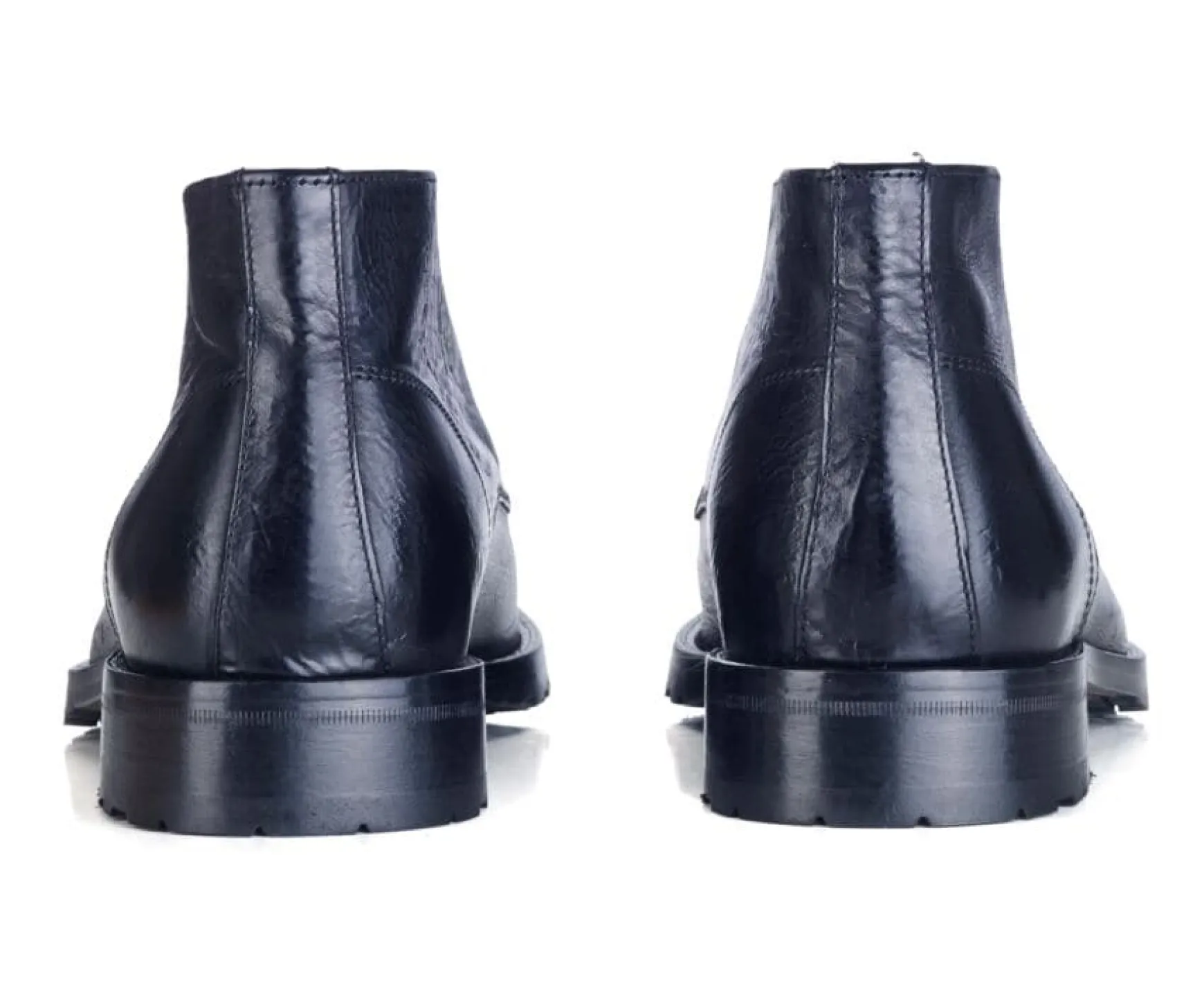 Bexley Comfort Shoes | Black Leather Desert Boots Warwick Gomme Blackblack With Black Waistband