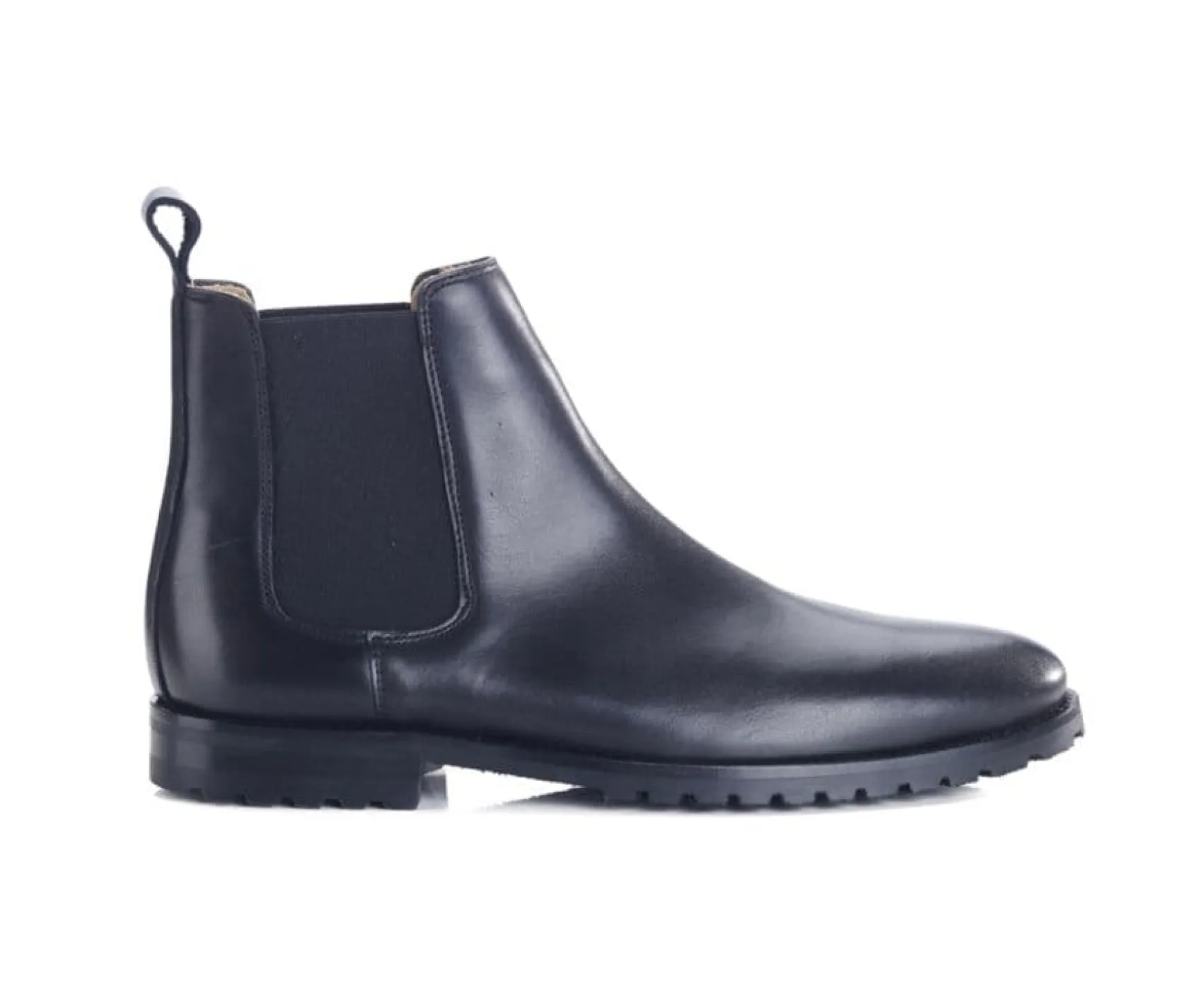 Bexley Boots Shoes | Black Men'S Chelsea Boots Rubber Outsole With Separate Heel - Bentfield Gomme | Blackblack With Black Waistband