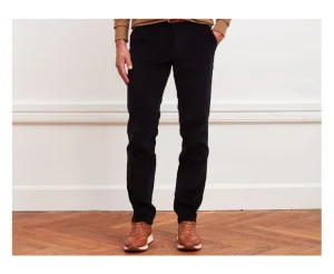Bexley Adjusted Fit | Black Men'S Chinos Norman Blackblack With Black Waistband