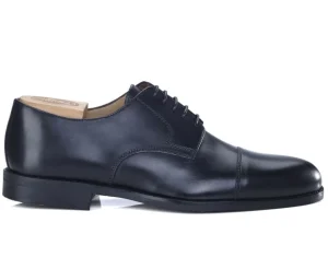 Bexley Derby Shoes | Blake Derby Shoes - Rubber Sole - Mayfair Classic Gomme Ville | Blackblack With Black Waistband