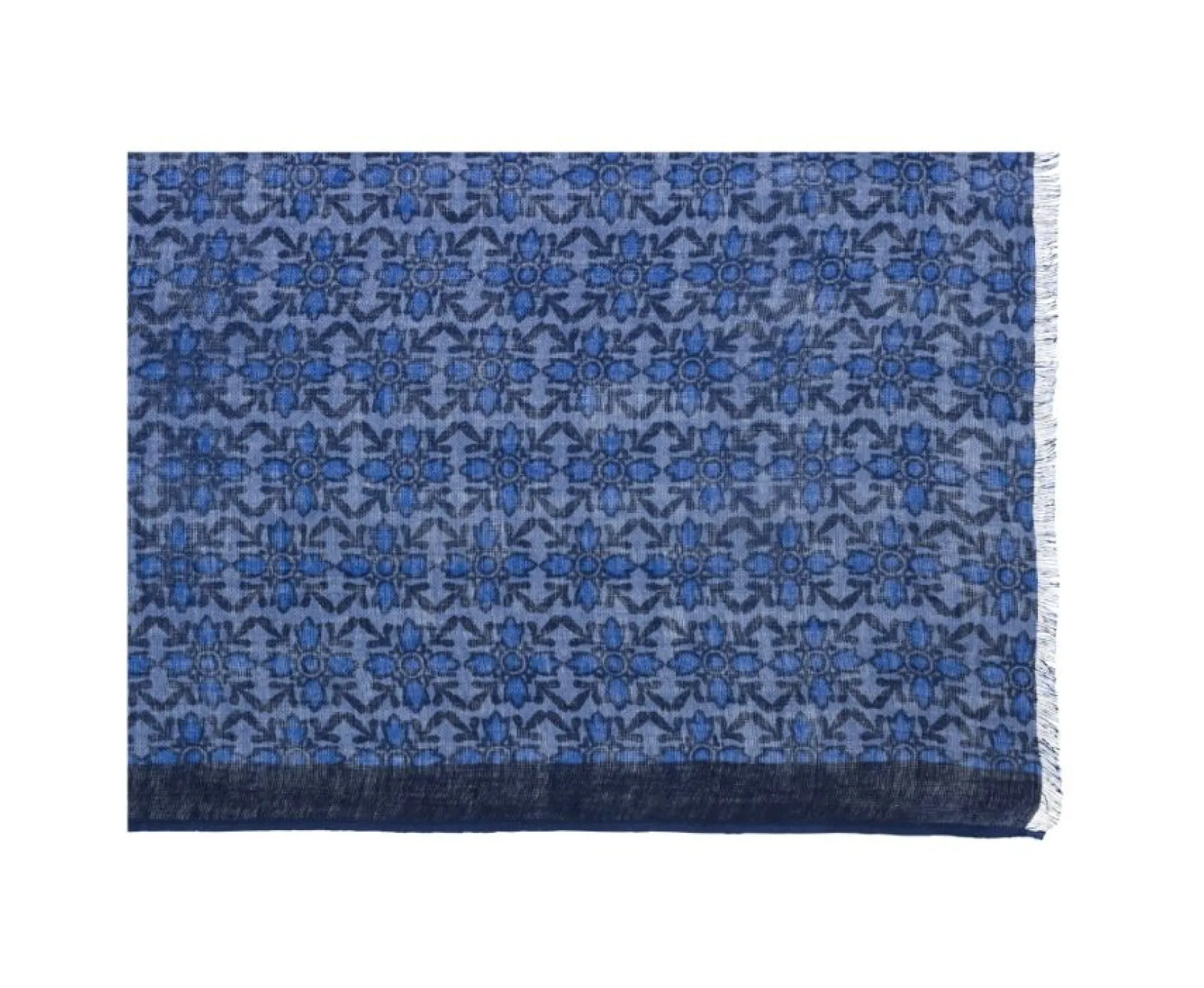 Bexley | Blue Pattern & Indigo Scarf Motif Bleu Et Bleu Indigo