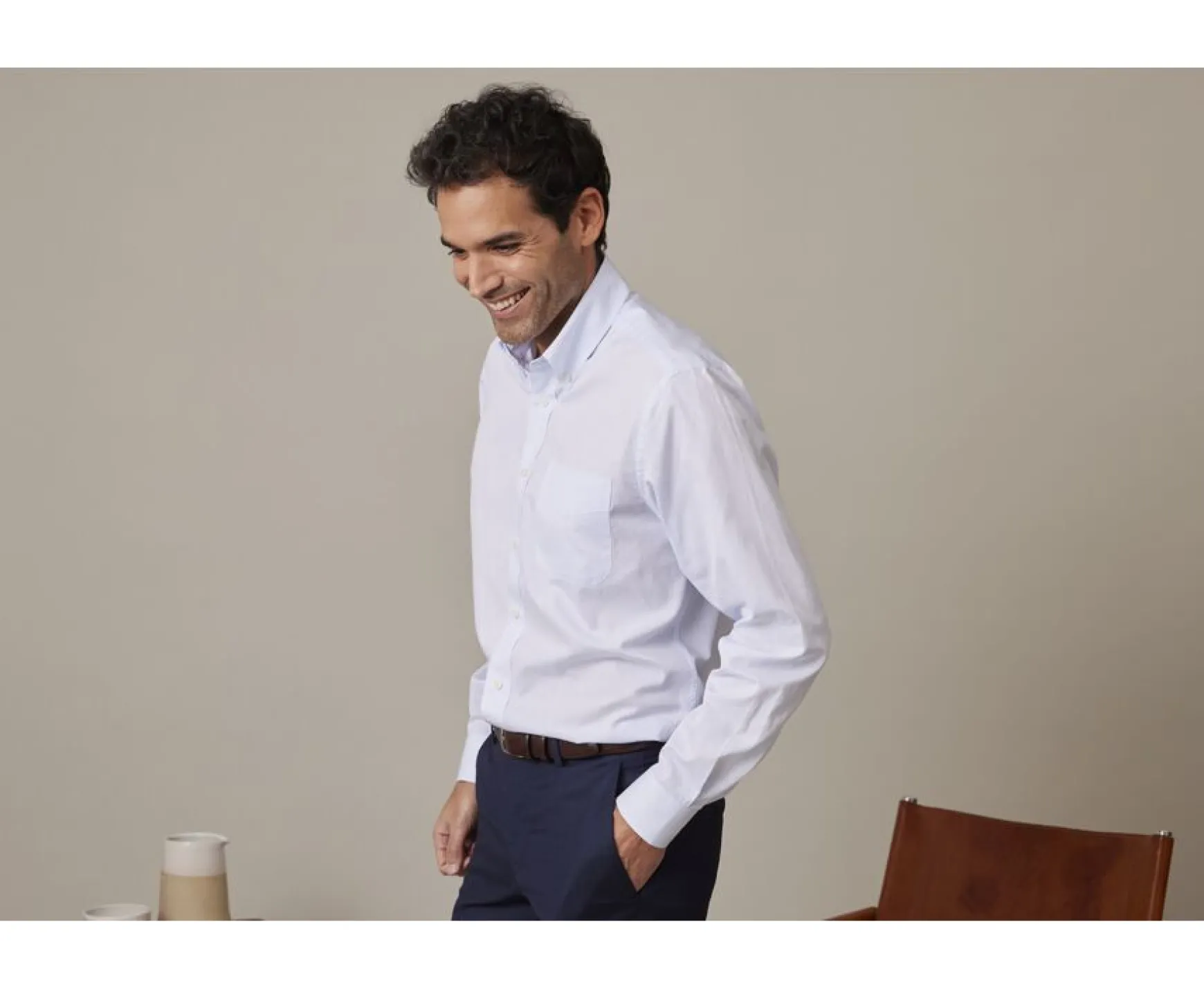 Bexley | Blue Sky Cotton Shirt - Comfort Cut Caden Light Blue