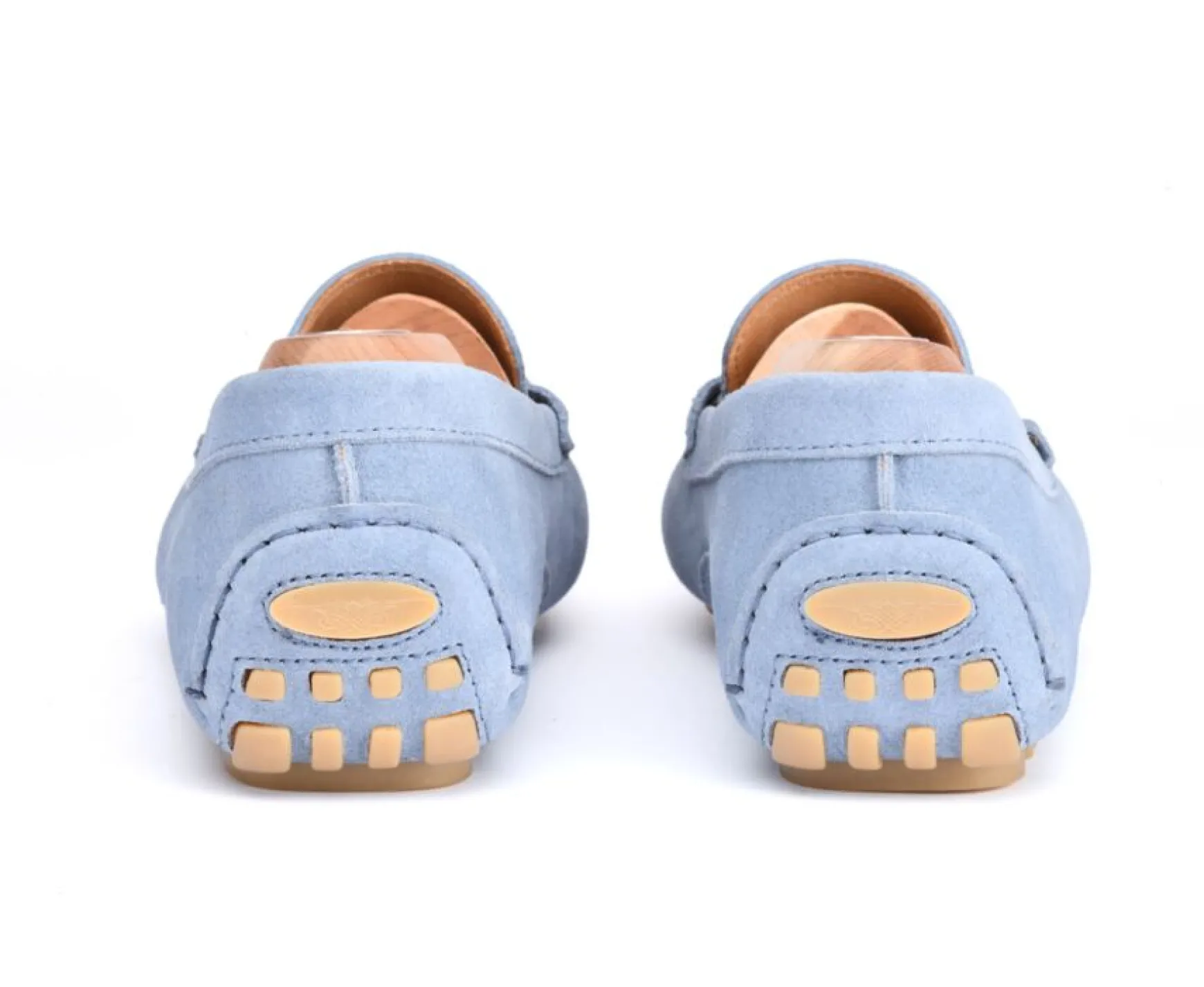 Bexley Moccasins | Blue Sky Leather Men'S Driving Moccasins Ferguson Blue Sky Suede