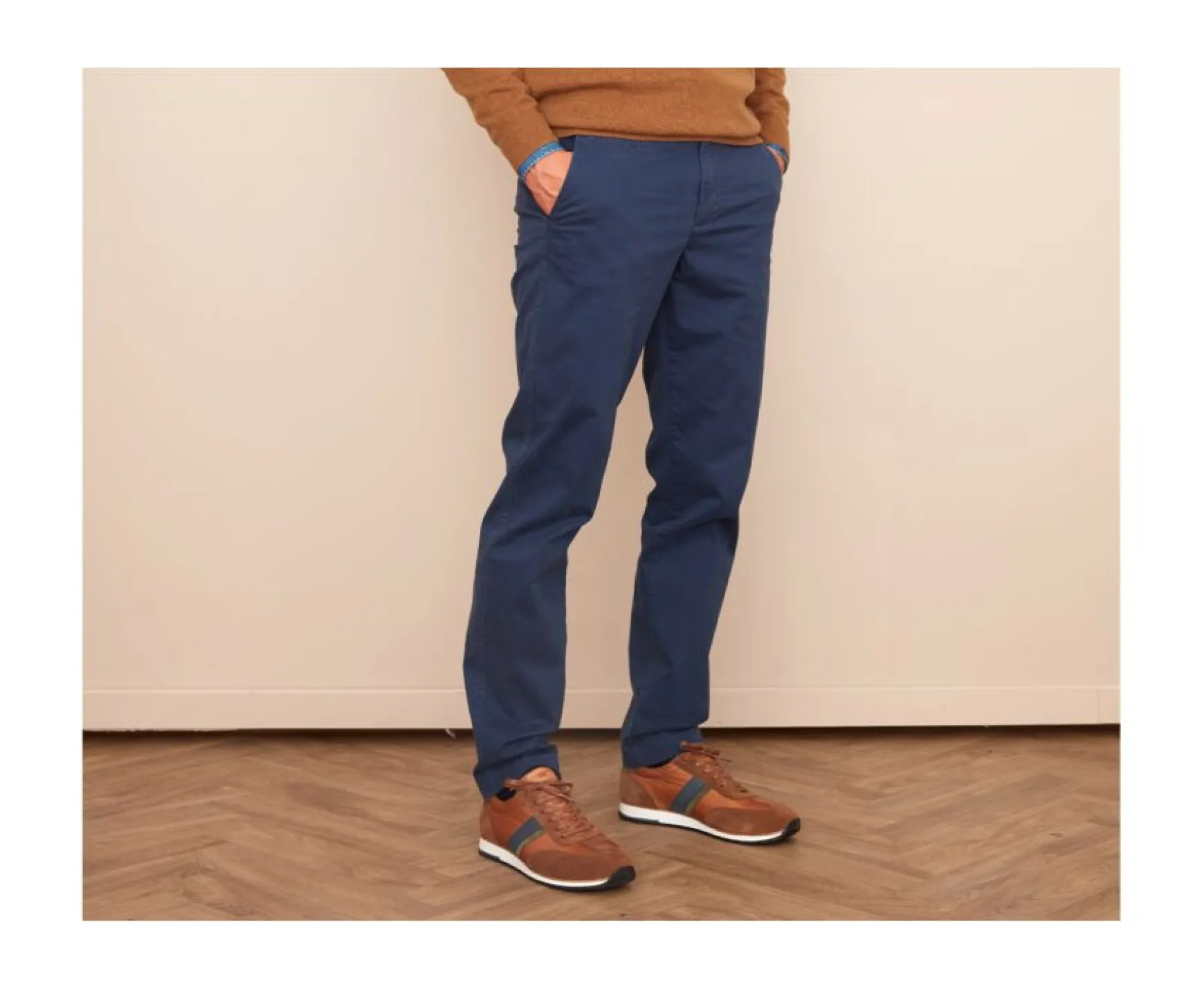 Bexley Standard Fit | Chino Trousers For Men Jerry Ii Navy Denim