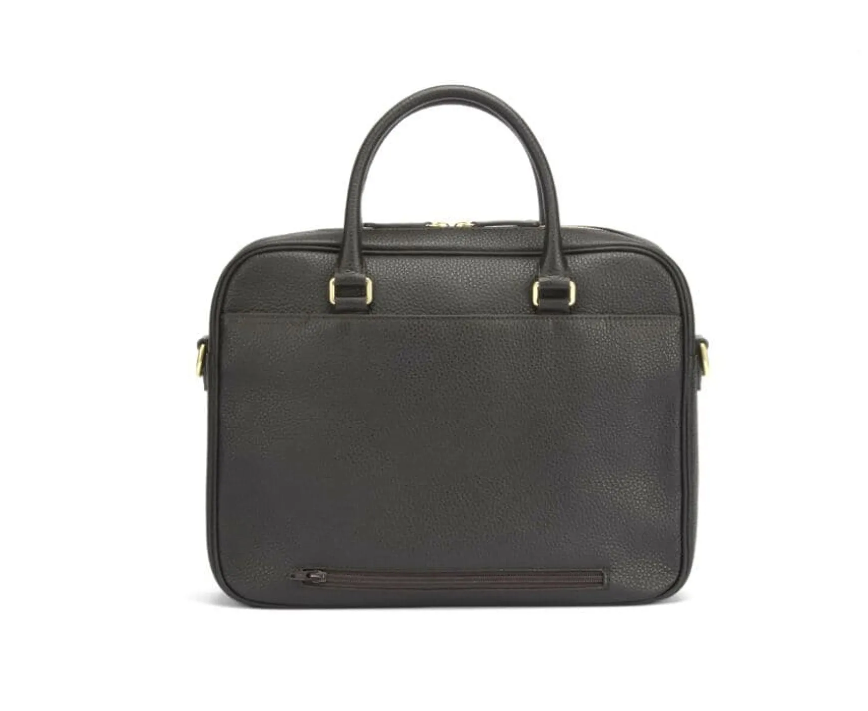 Bexley | Chocolate Grained Men'S Leather Satchel With Shoulder Strap Chocolate Grained Leather