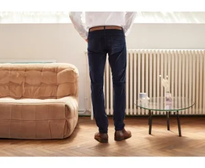 Bexley Adjusted Fit | Corduroy Men'S 5 Pocket Trousers - Kars | Blue