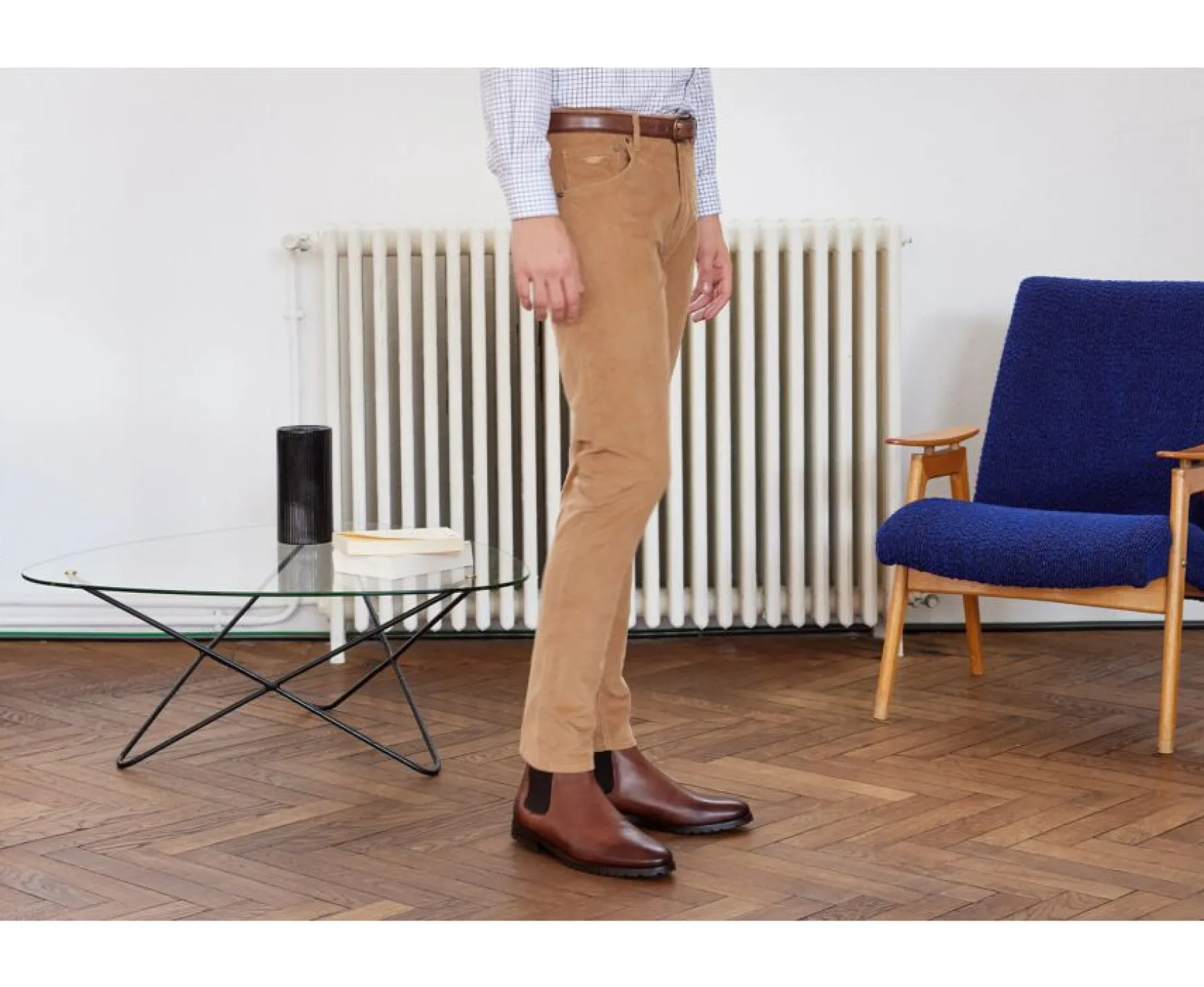 Bexley Adjusted Fit | Corduroy Men'S 5 Pocket Trousers - Kars | Camel