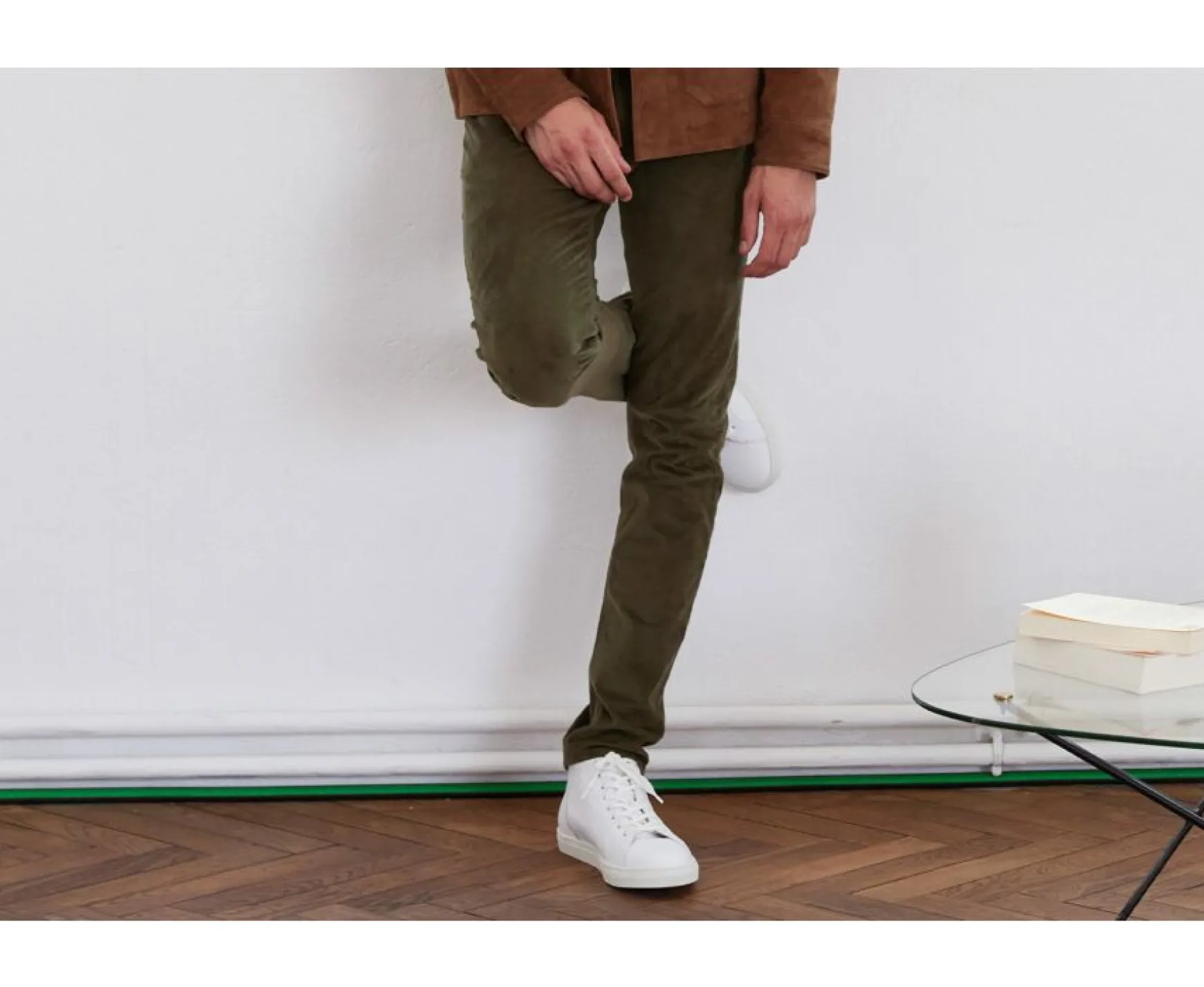 Bexley Adjusted Fit | Corduroy Men'S 5 Pocket Trousers - Kars | Olive