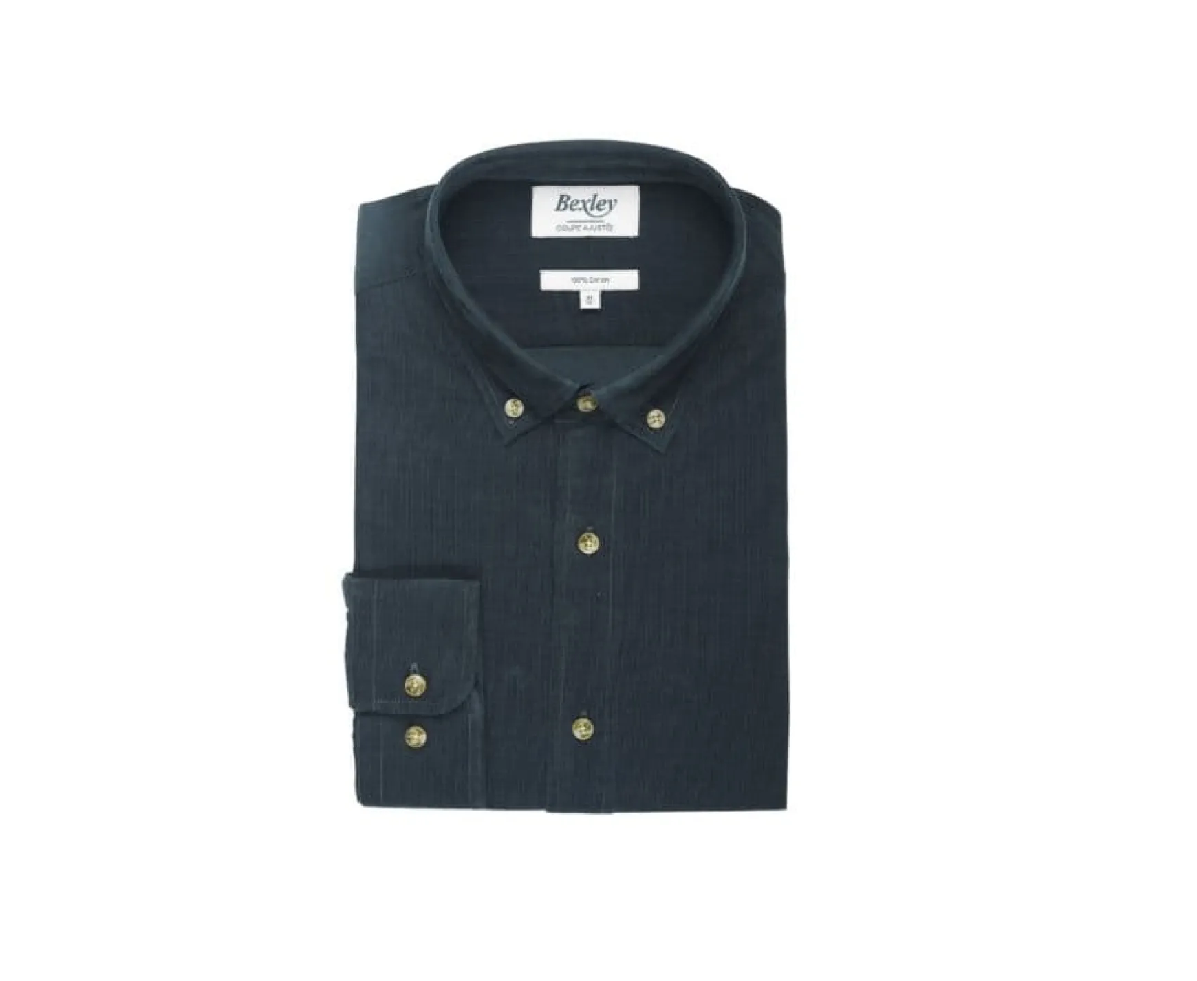 Bexley | Corduroy Shirt Wayne Dark Green