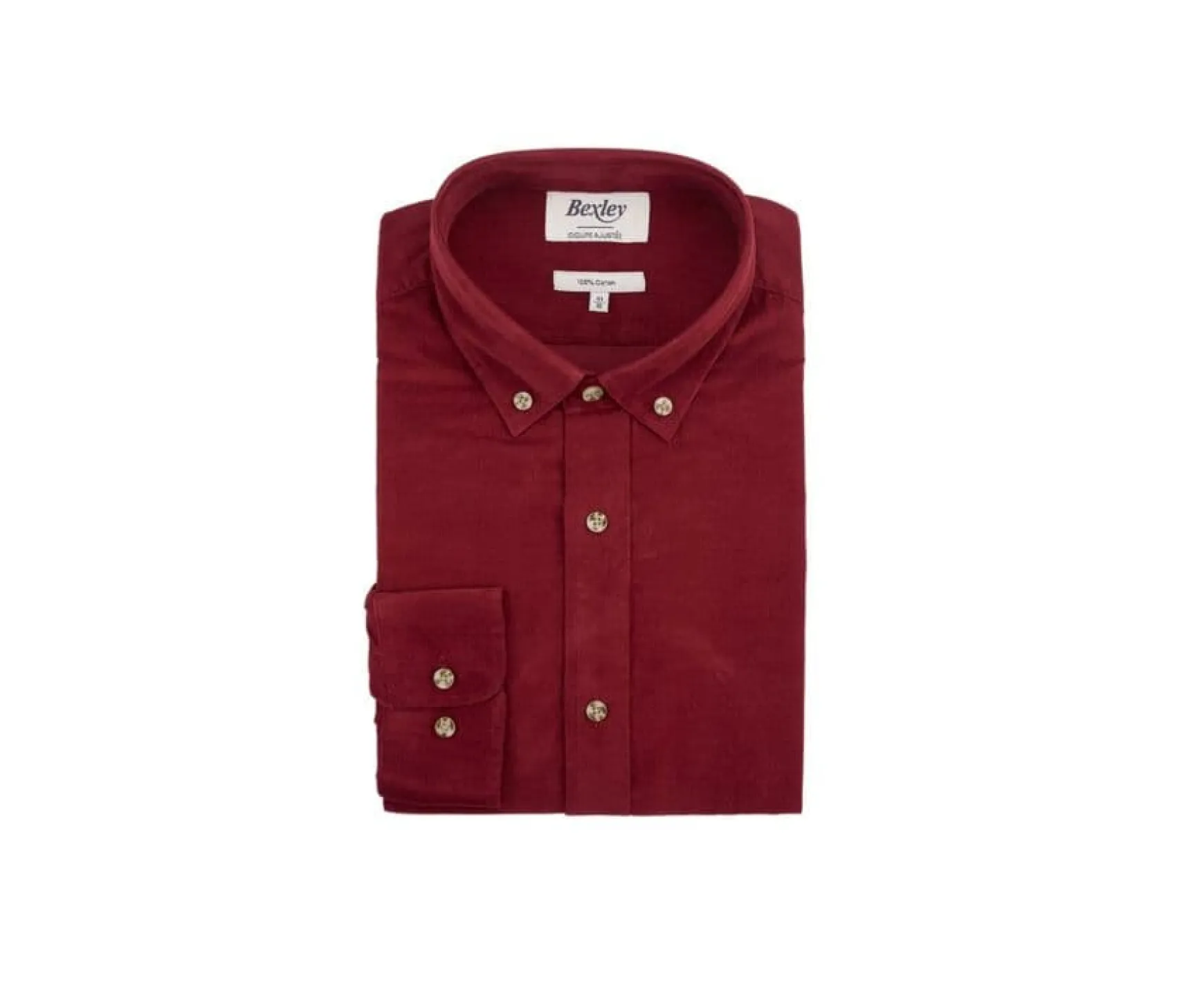 Bexley | Corduroy Shirt Wayne Dark Red