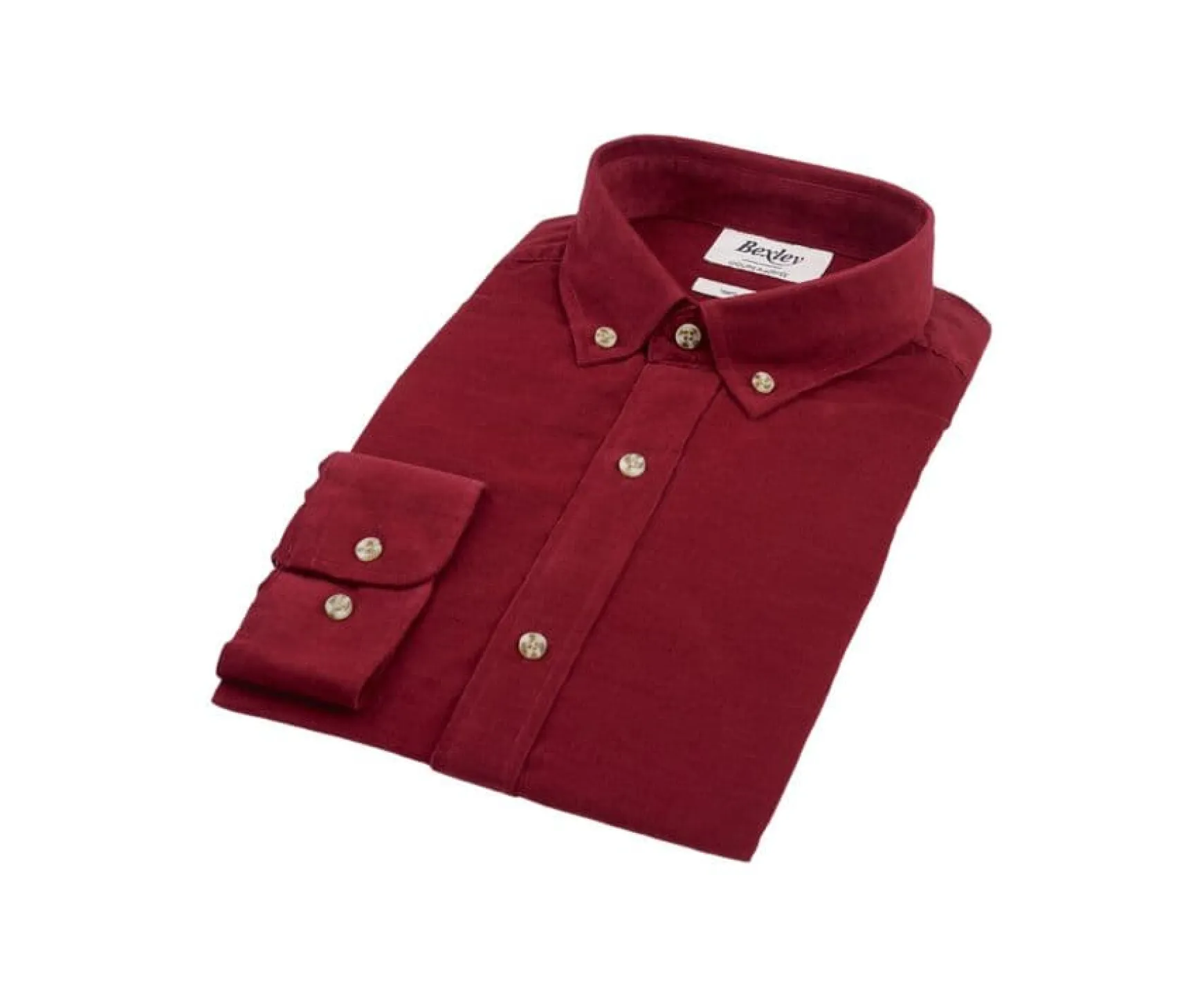 Bexley | Corduroy Shirt Wayne Dark Red