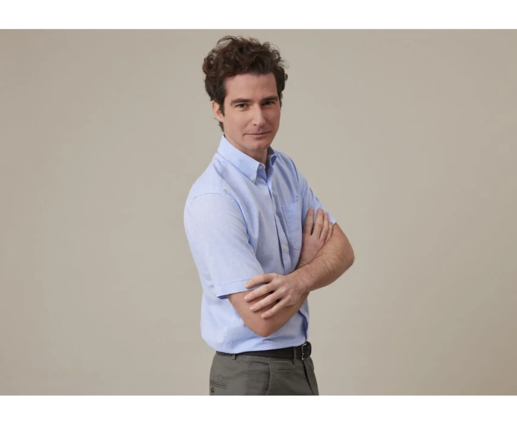 Bexley | Cotton Linen Shirt - Chest Pocket Colten Mc Blue Chambray