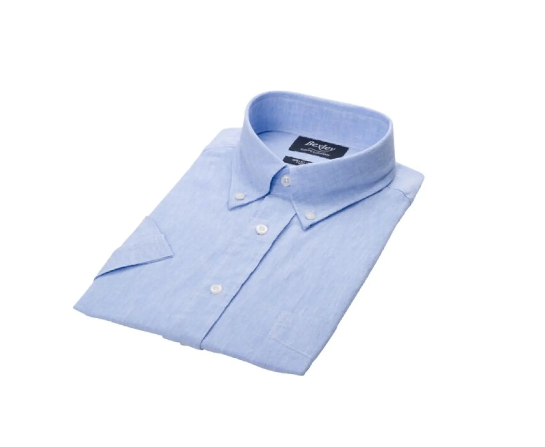 Bexley | Cotton Linen Shirt - Chest Pocket Colten Mc Blue Chambray