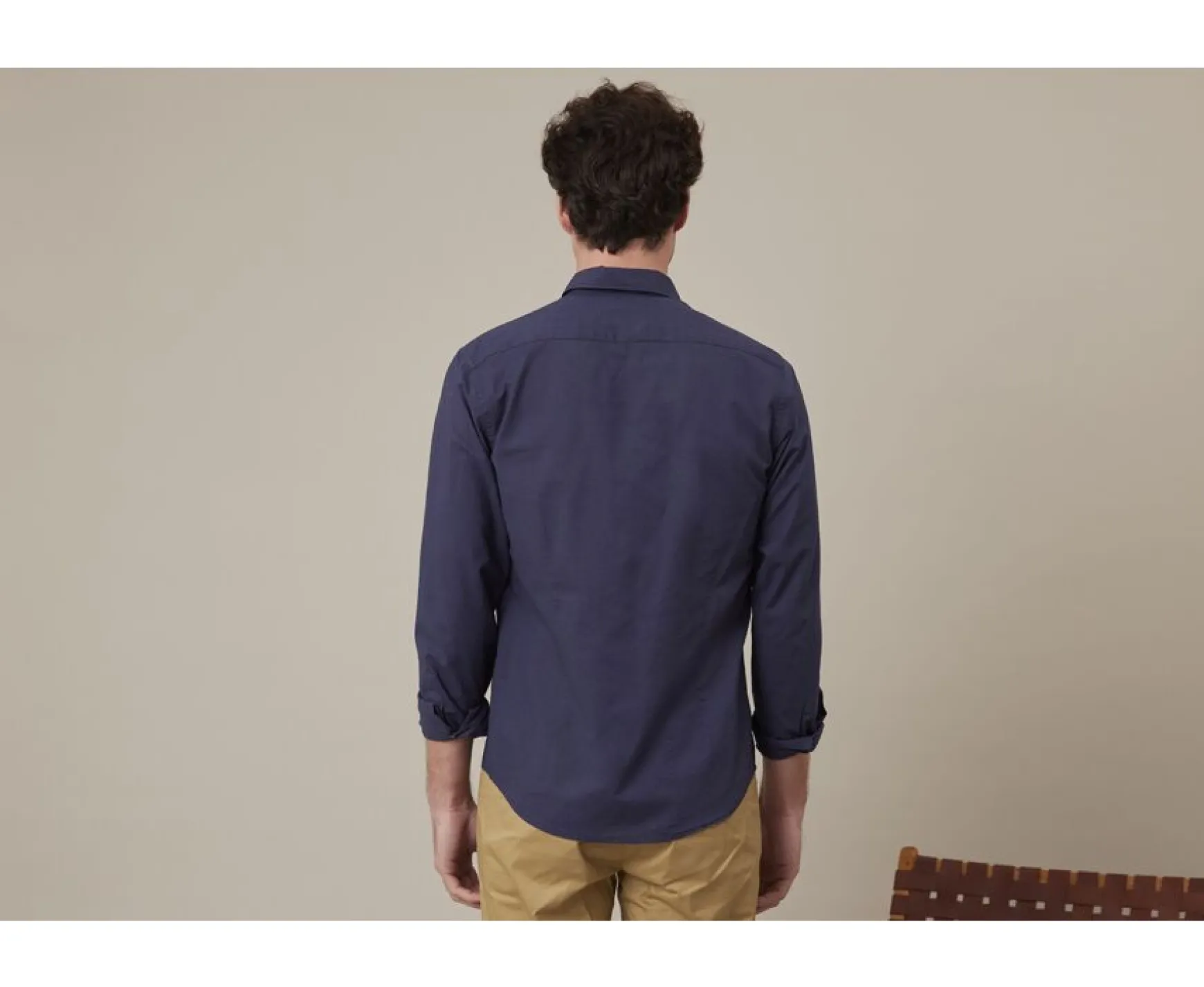 Bexley | Cotton Linen Shirt Silbert Navy