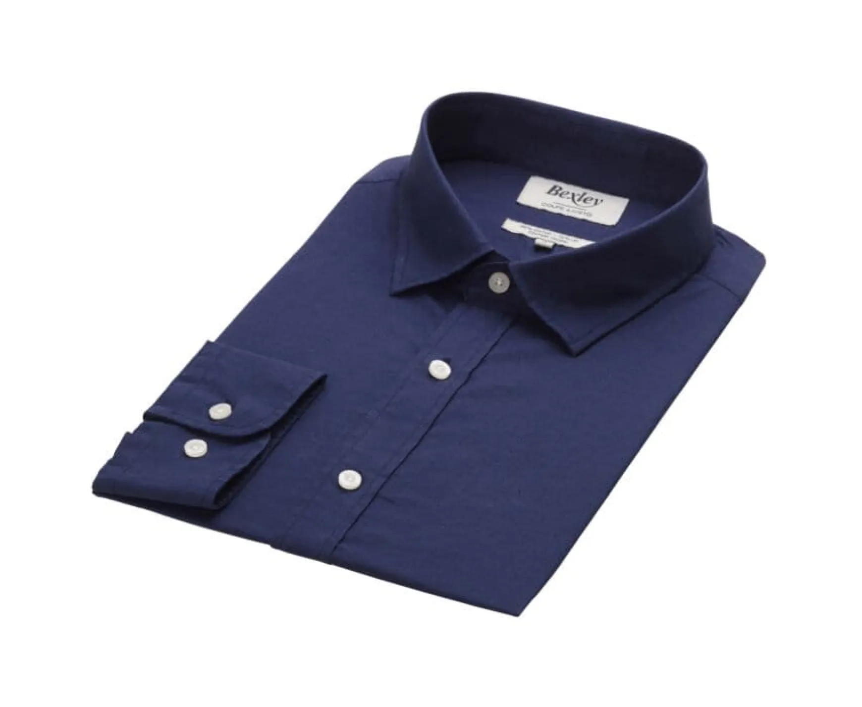 Bexley | Cotton Linen Shirt Silbert Navy