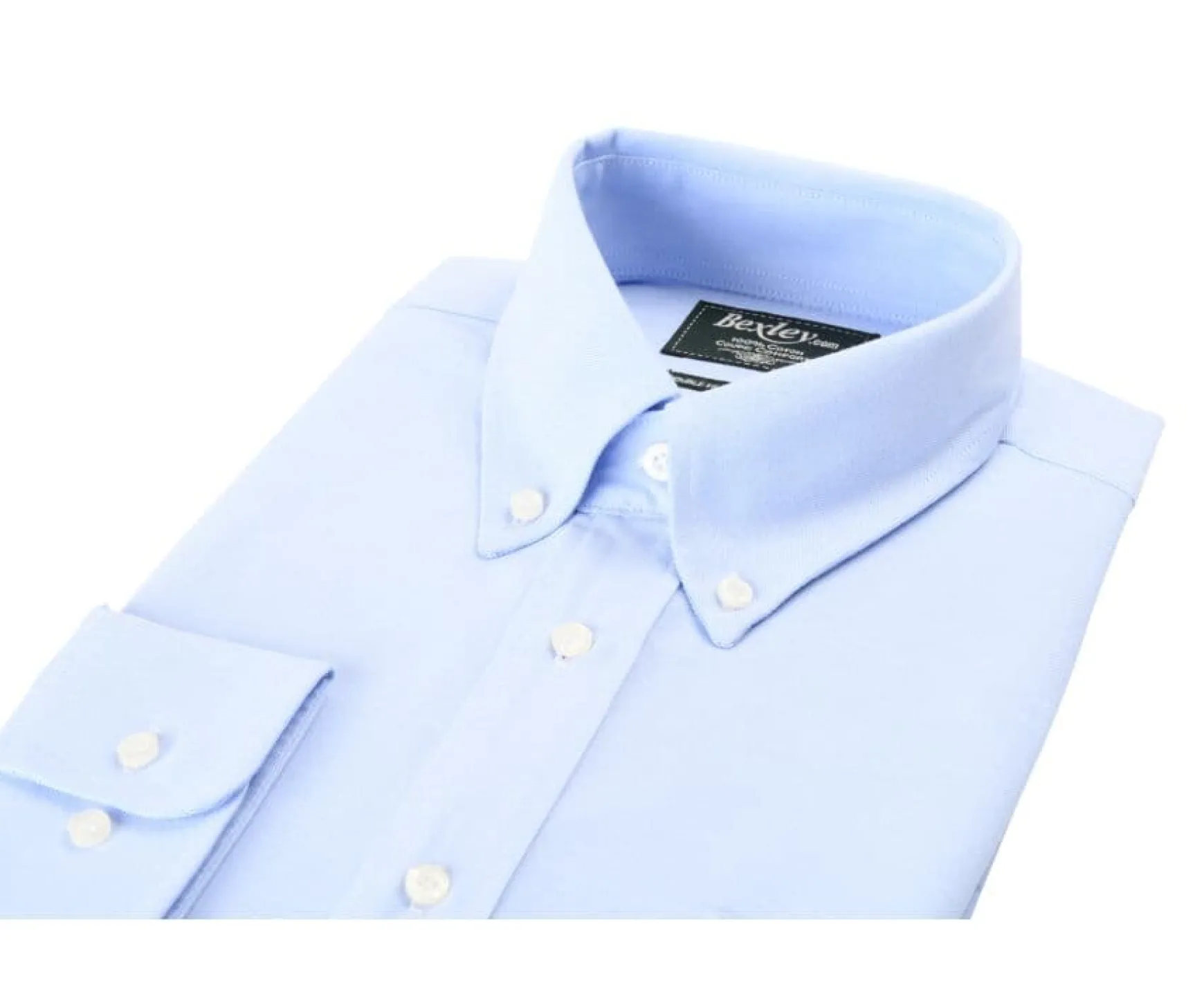 Bexley | Cotton Shirt - American Collar Tommy Blue Sky