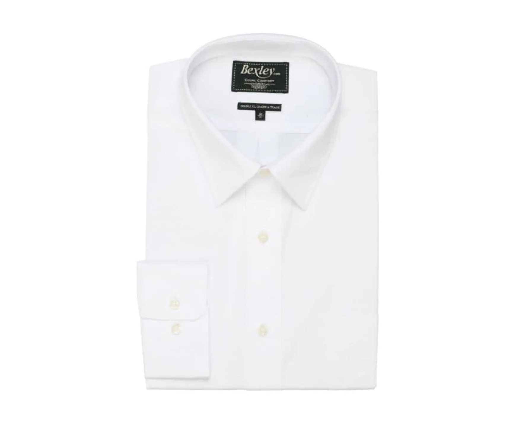 Bexley | Cotton Shirt - Chest Pocket Albert White