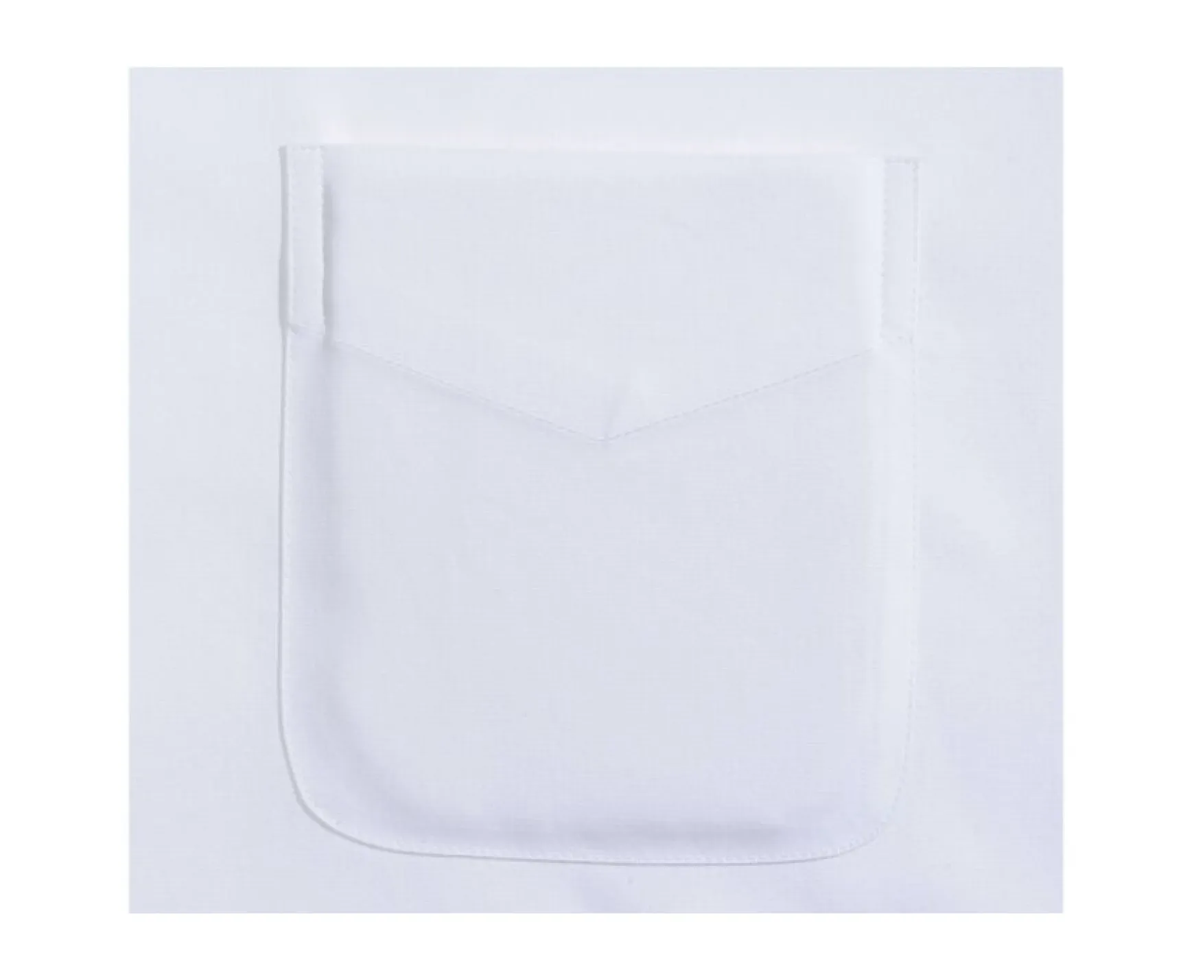 Bexley | Cotton Shirt - Chest Pocket Albert White