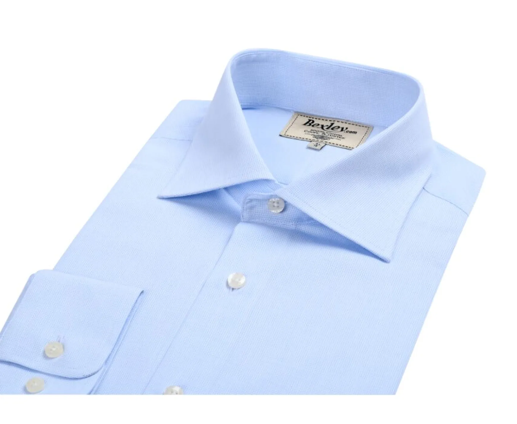 Bexley | Cotton Shirt - Italian Collar Angelo Light Blue