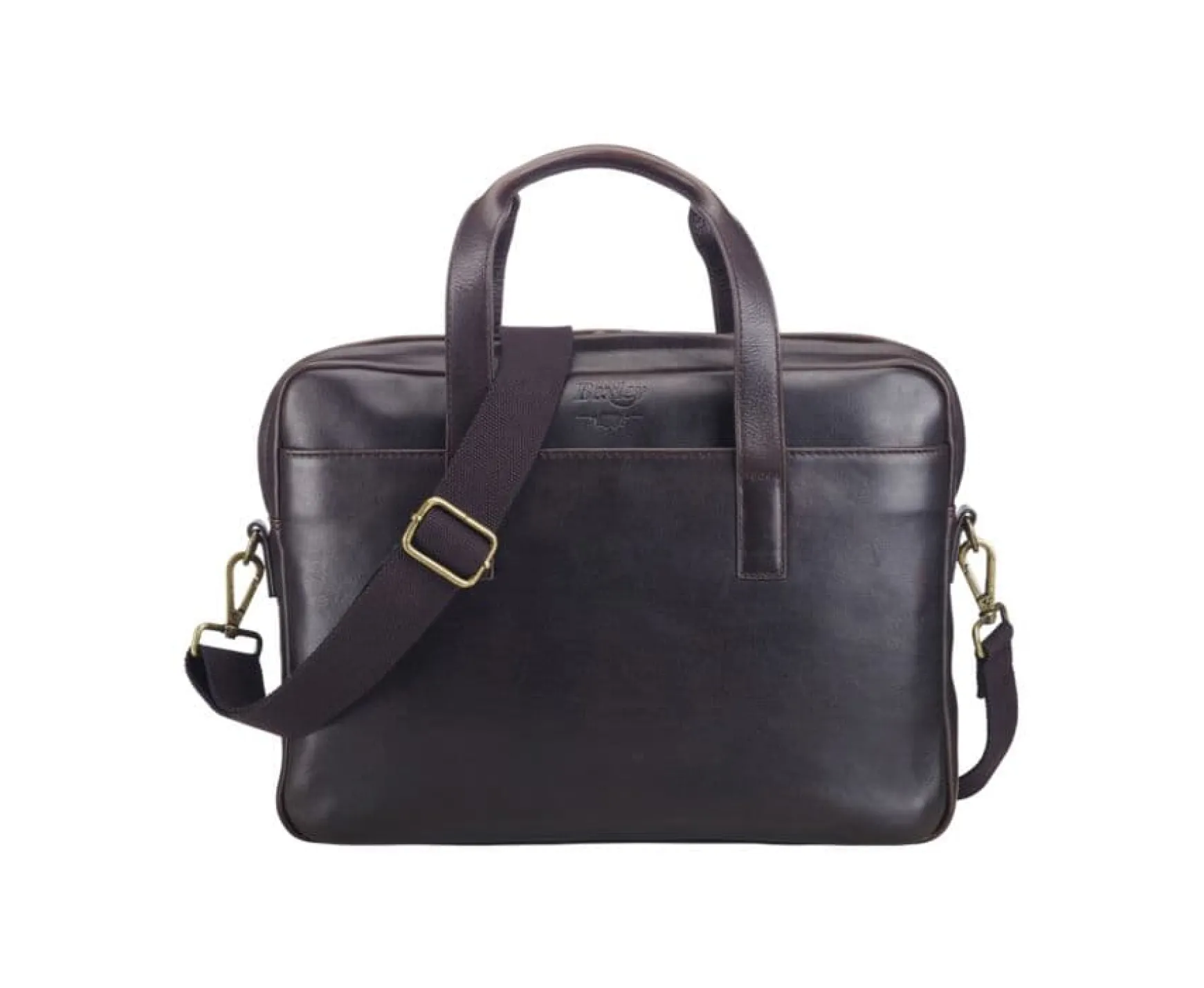 Bexley | Dark Chocolate Men'S Leather Briefcase - Harwinton | Cuir Chocolat Fonce