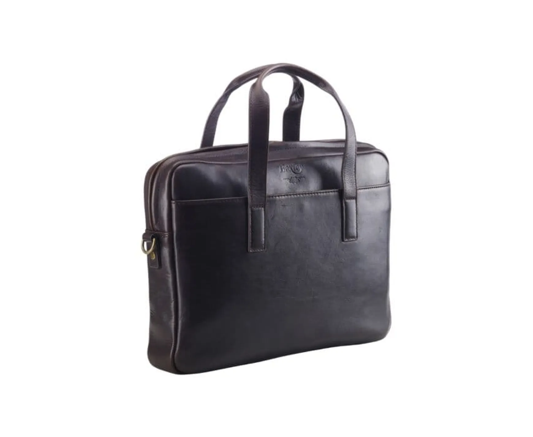Bexley | Dark Chocolate Men'S Leather Briefcase - Harwinton | Cuir Chocolat Fonce
