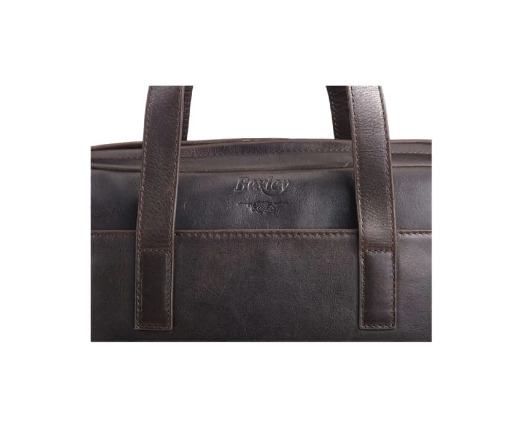 Bexley | Dark Chocolate Men'S Leather Briefcase - Harwinton | Cuir Chocolat Fonce