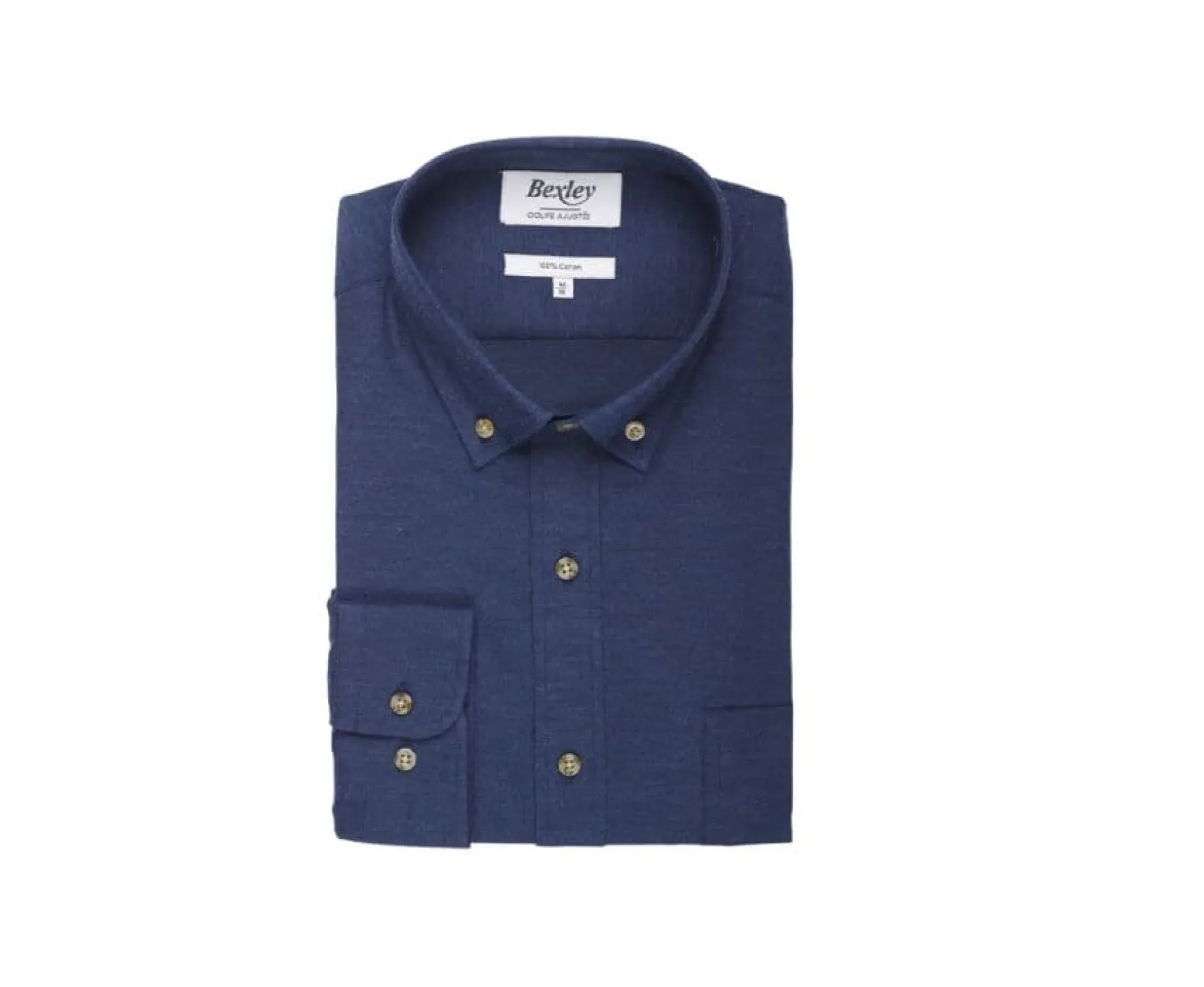 Bexley | Flannel Shirt - Pocket Alexander Navy