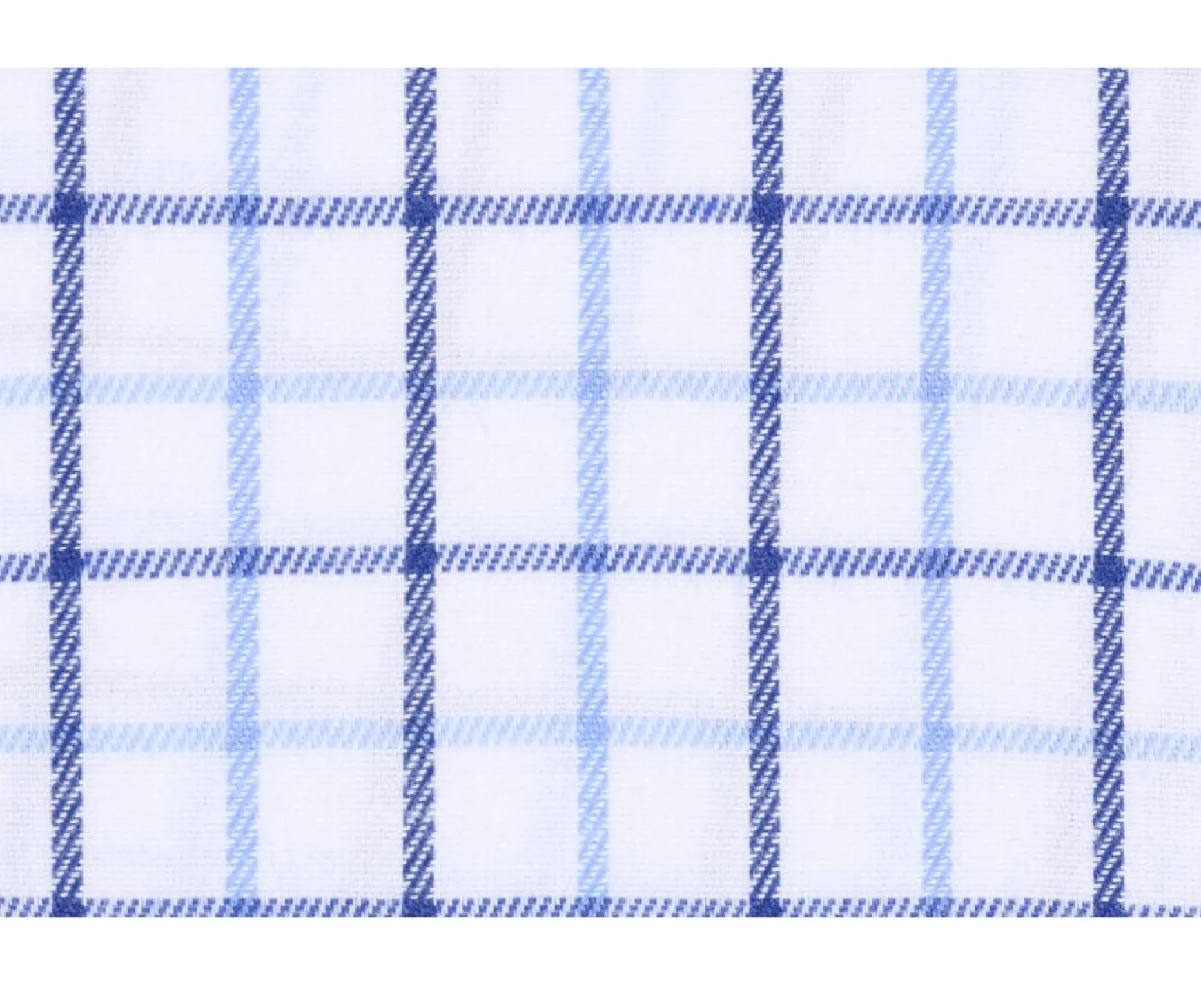 Bexley | Flannel Shirt With Blue Checks Lindsay White And Blue