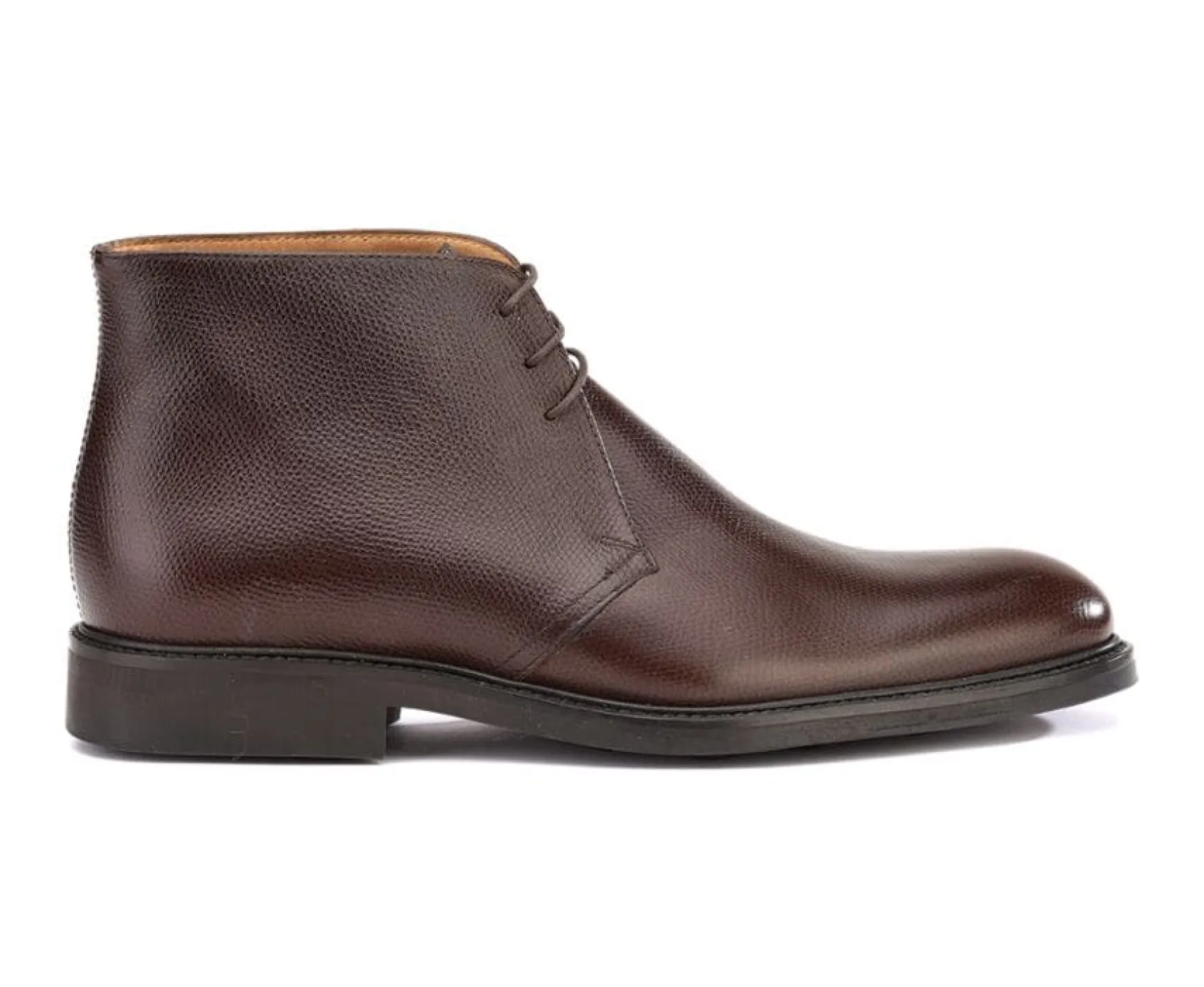 Bexley Boots Shoes | Grained Chocolate Low Boots Greenwich Gomme City Chocolate Grained Leather