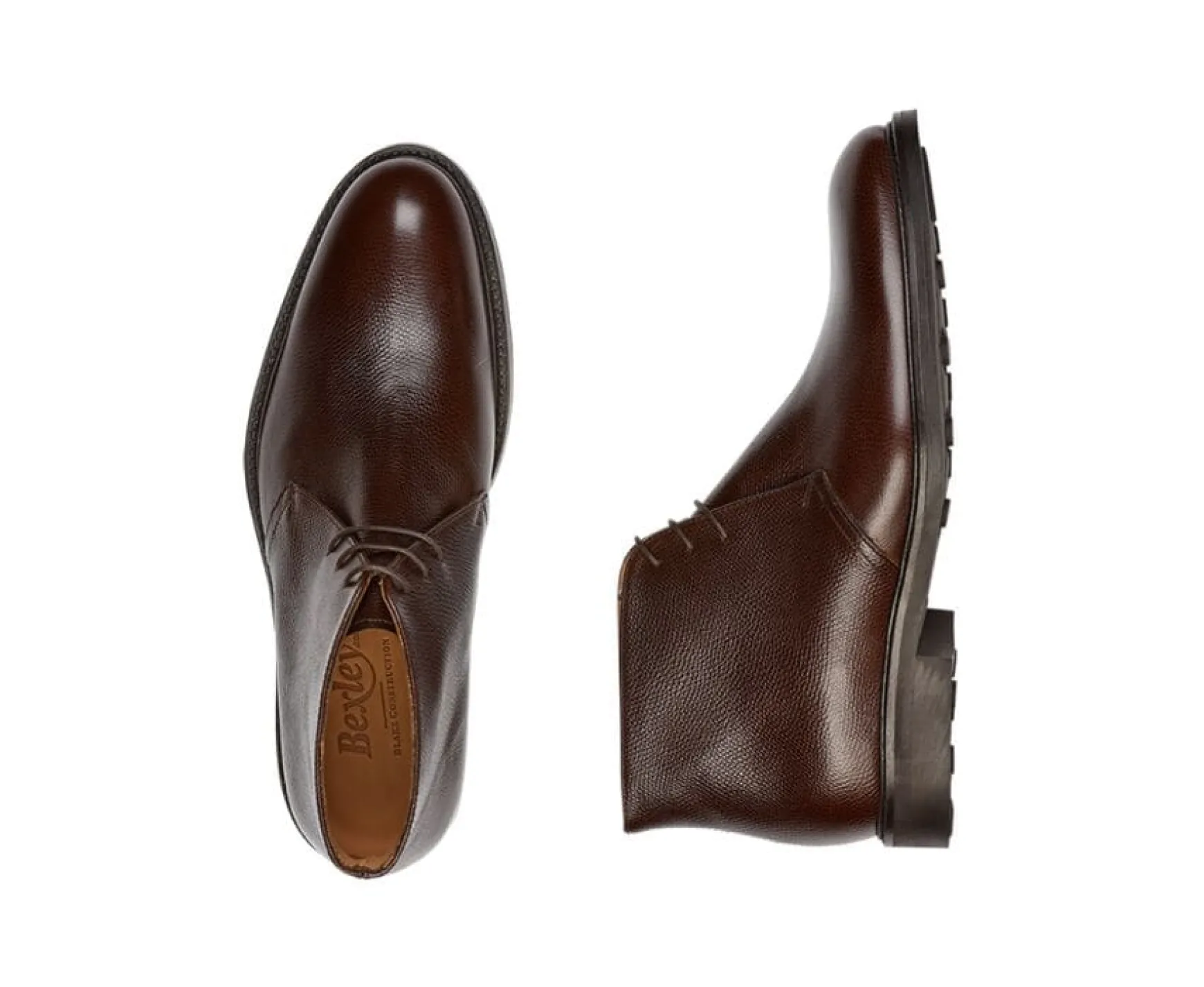 Bexley Boots Shoes | Grained Chocolate Low Boots Greenwich Gomme City Chocolate Grained Leather