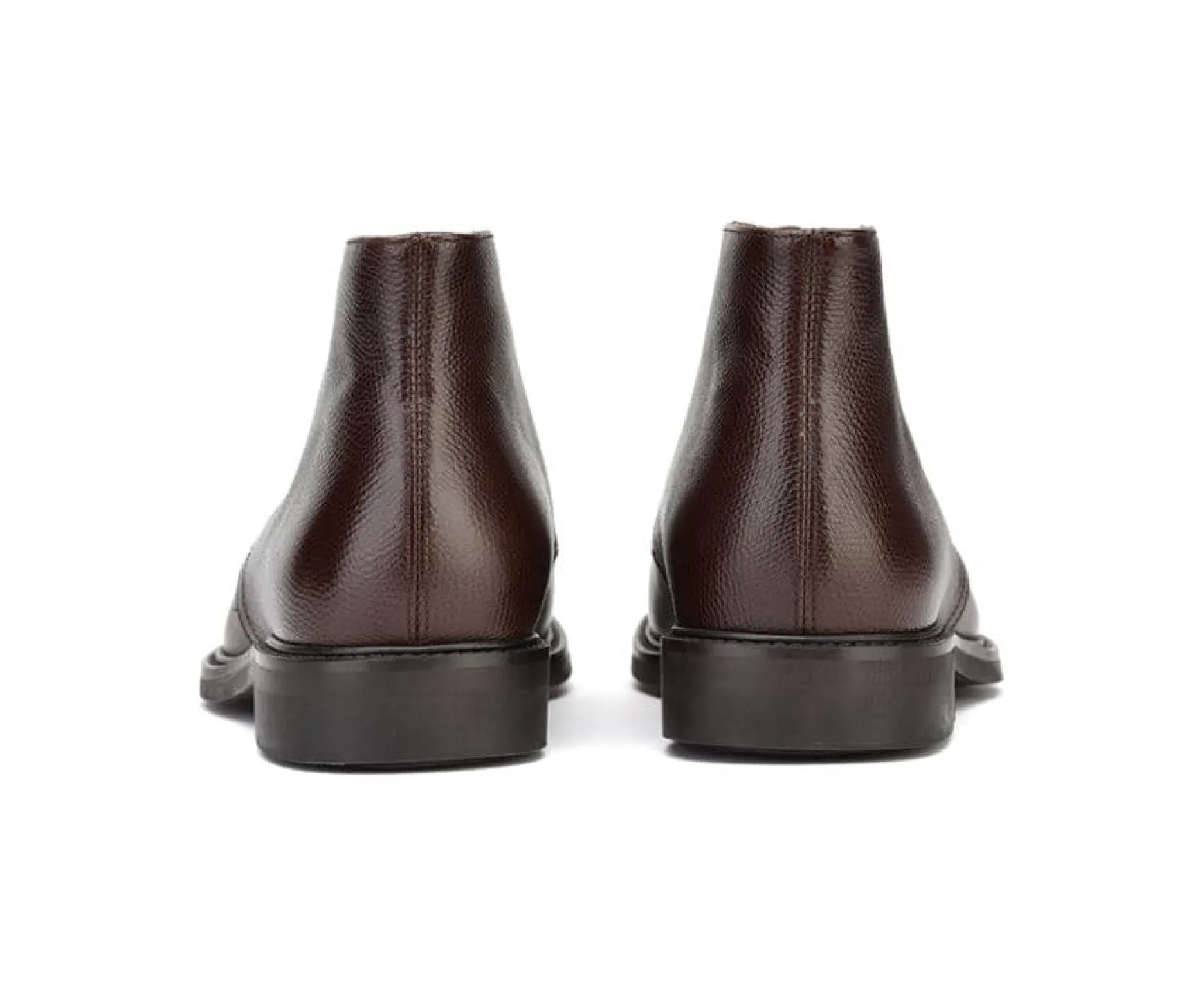 Bexley Boots Shoes | Grained Chocolate Low Boots Greenwich Gomme City Chocolate Grained Leather