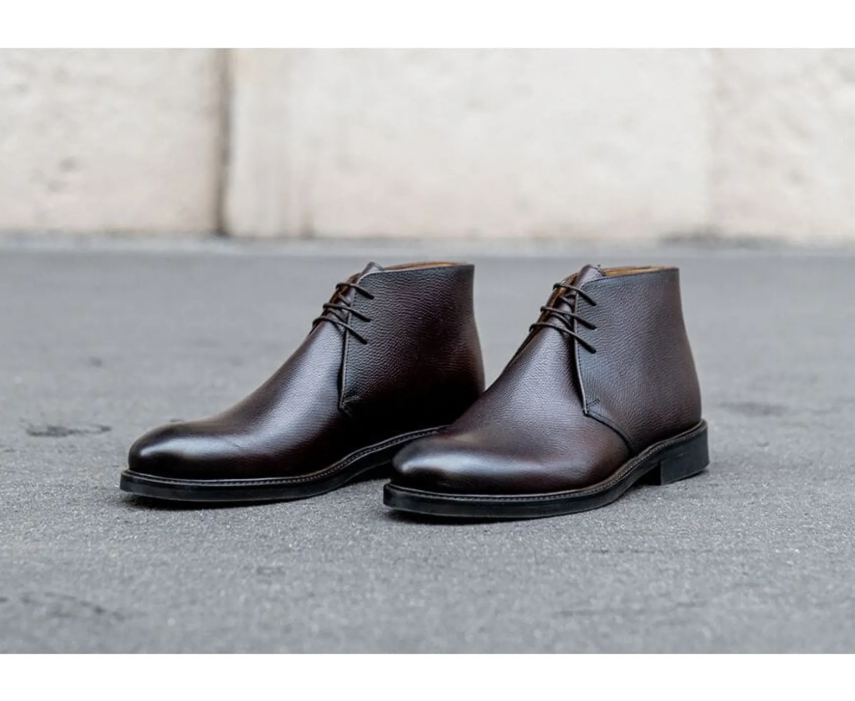 Bexley Boots Shoes | Grained Chocolate Low Boots Greenwich Gomme City Chocolate Grained Leather