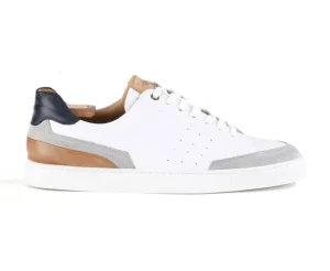 Bexley Trainers & Sneakers | Grained White Leather Trainers Beloka White Grained
