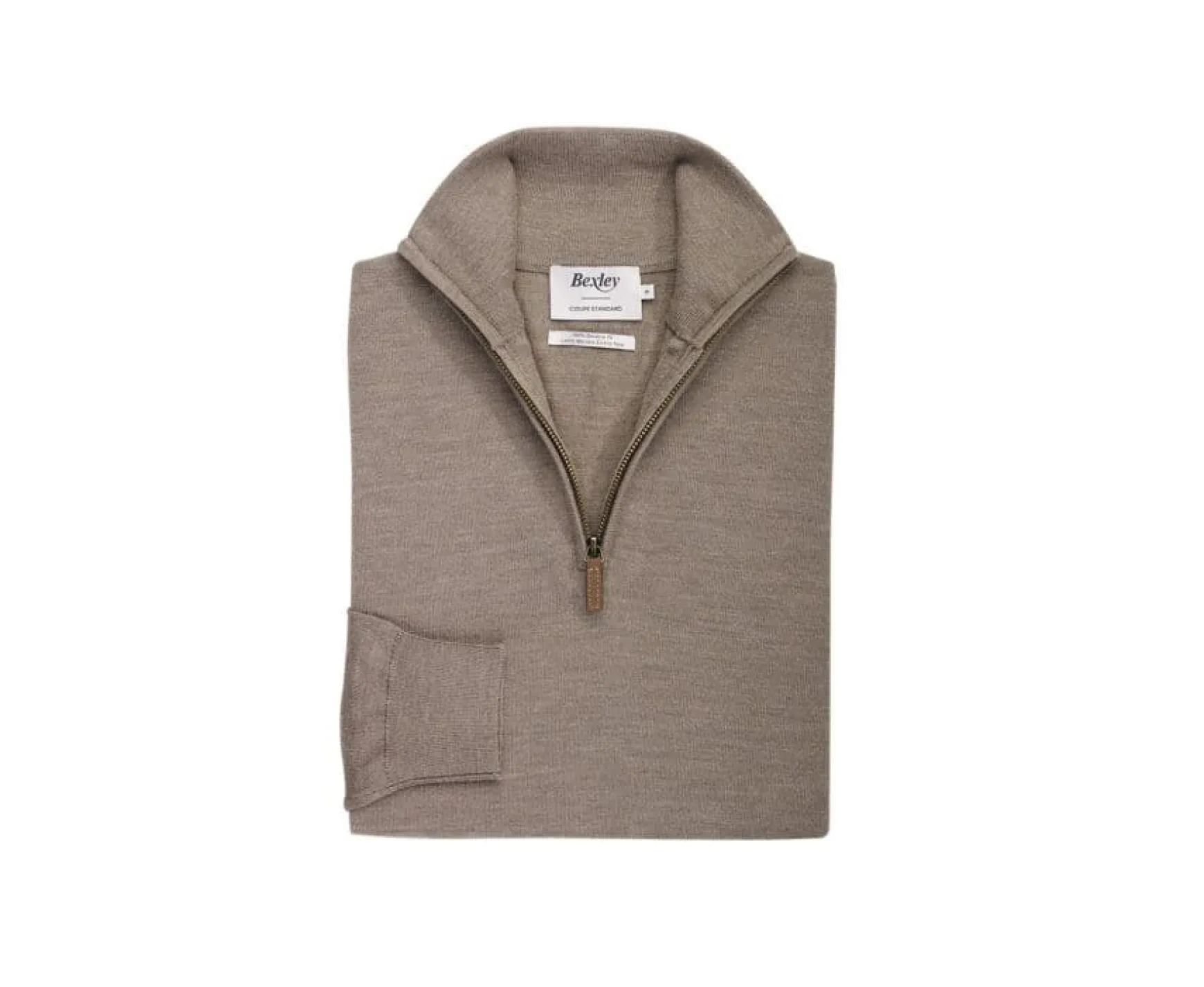 Bexley | Half-Zip Pullover - Vlarinos | Taupe Grey Melange