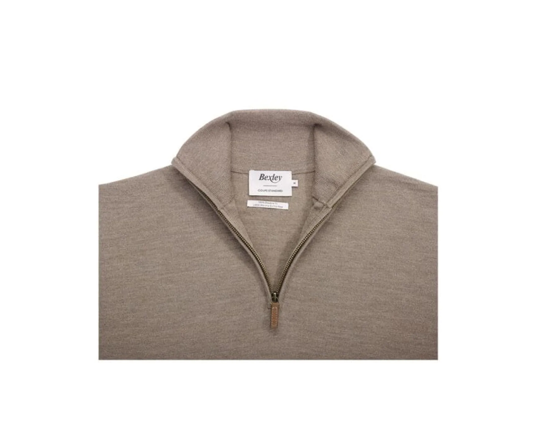 Bexley | Half-Zip Pullover - Vlarinos | Taupe Grey Melange