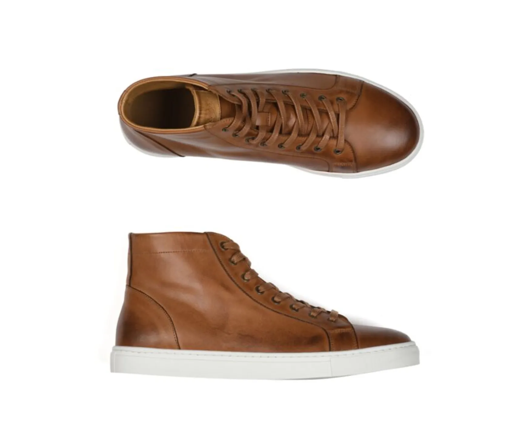 Bexley Trainers & Sneakers | High Top Trainers Hawthorne Patina Chestnut