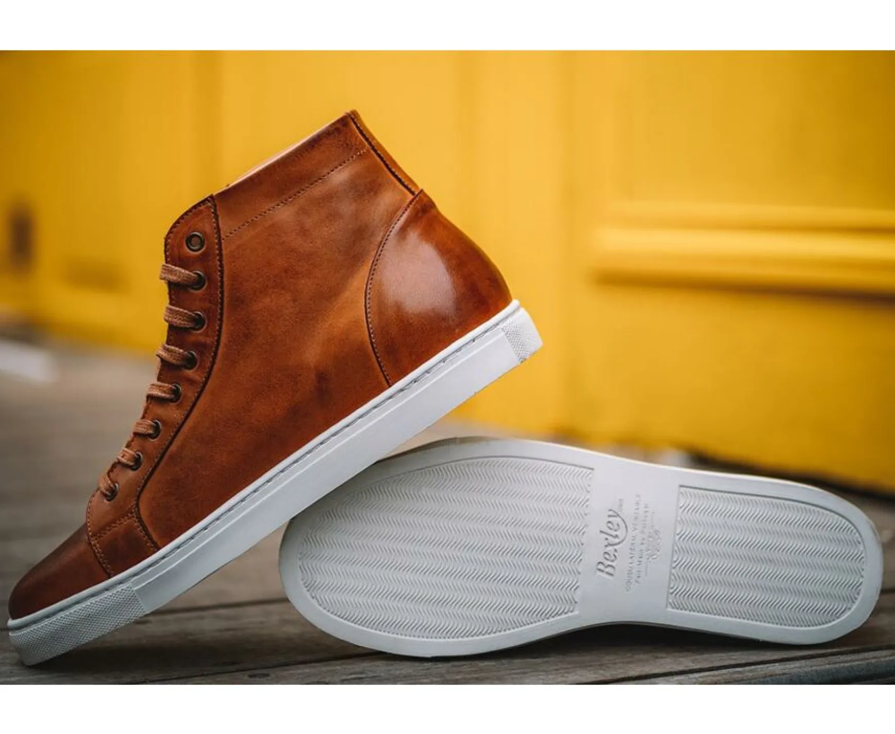 Bexley Trainers & Sneakers | High Top Trainers Hawthorne Patina Chestnut