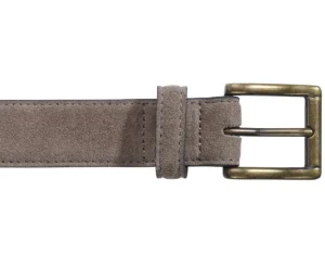 Bexley | Khaki Suede Belt For Men Harrowgate Kakhi Suede