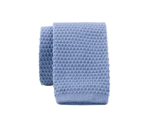 Bexley | Knitted Cotton Tie Blue Sky